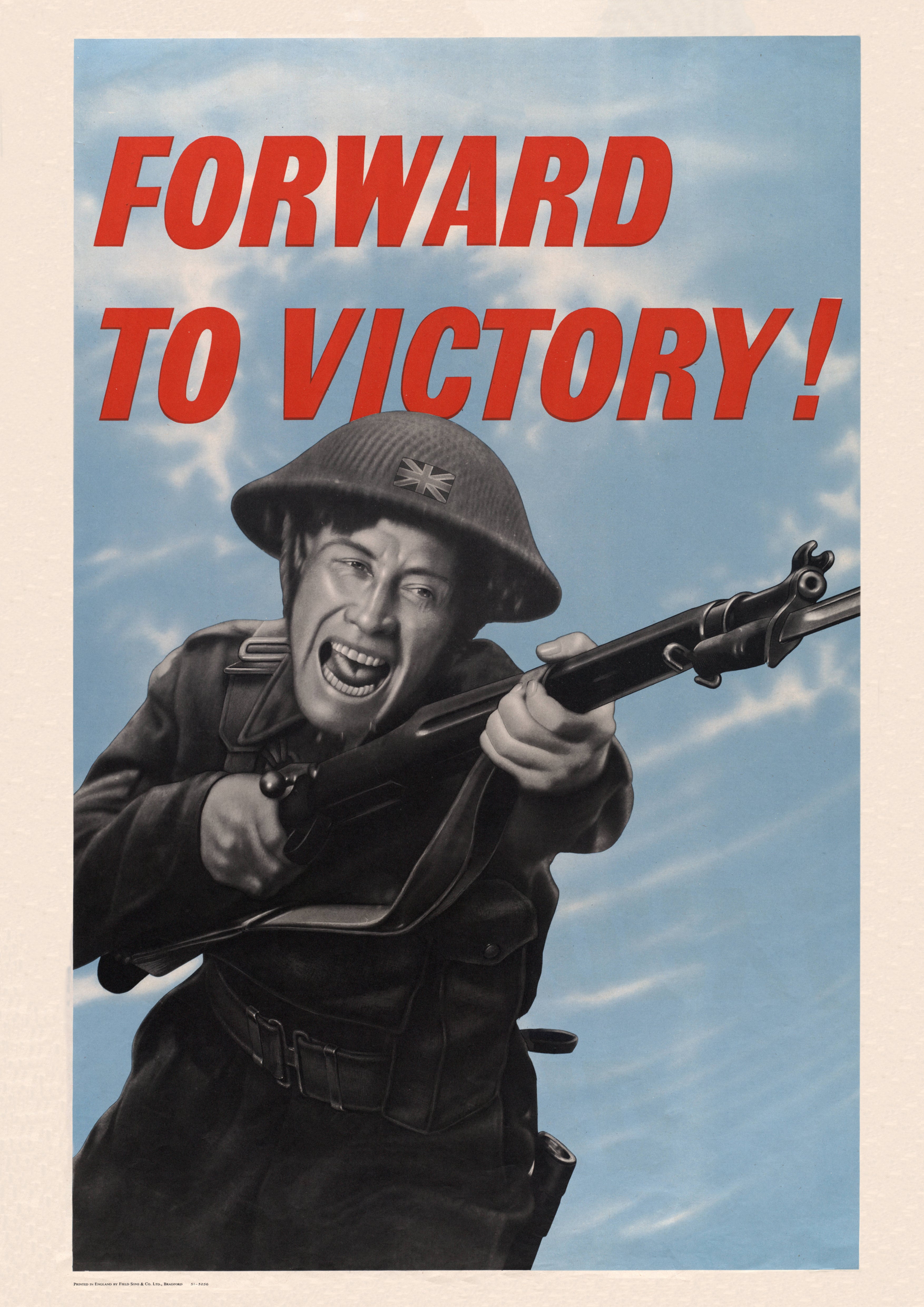 "Forward to Victory" - British WW2 Propaganda Poster TheHistoryPrint