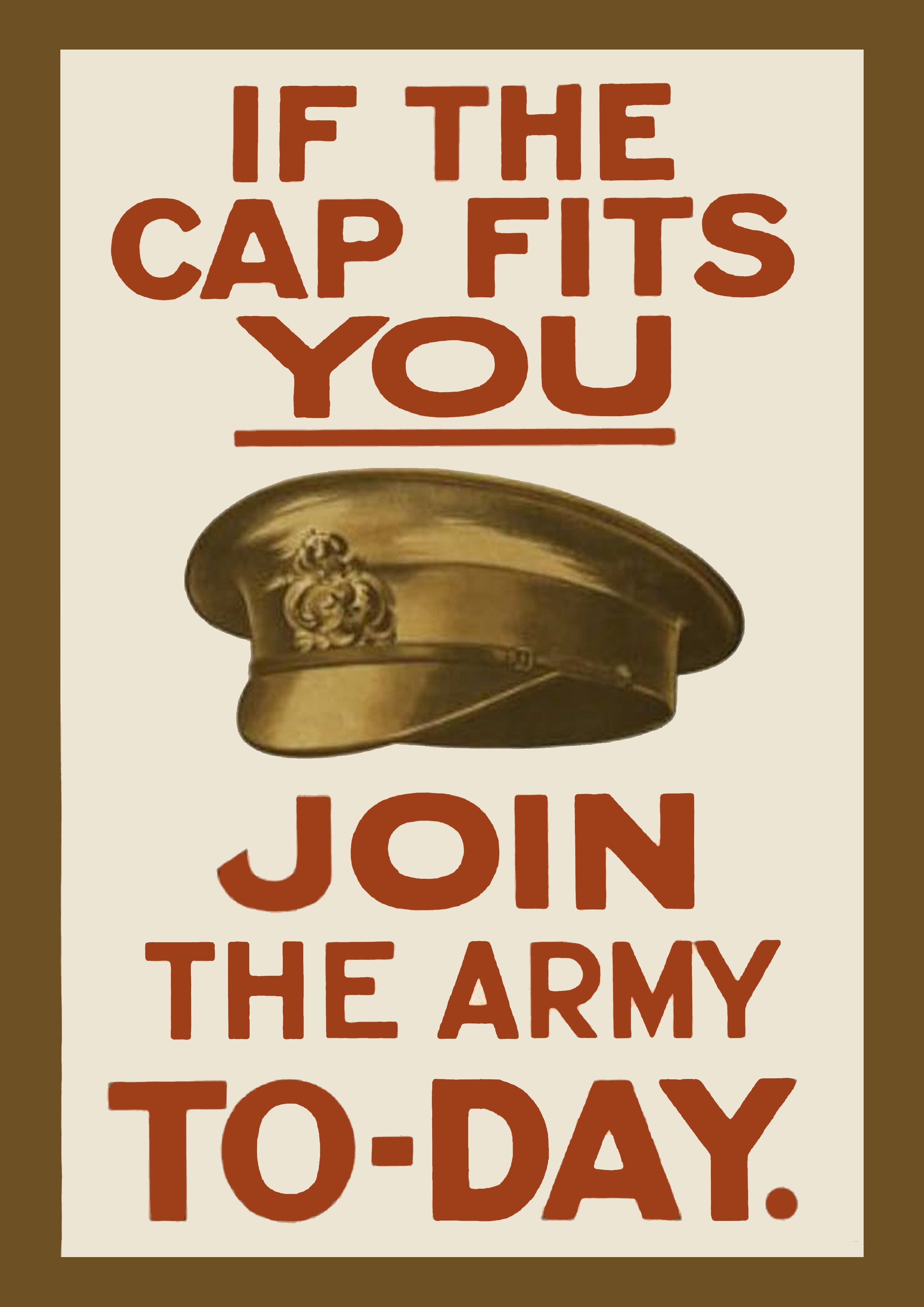 "If the Cap Fits" - Allied WW1 Propaganda Poster TheHistoryPrint