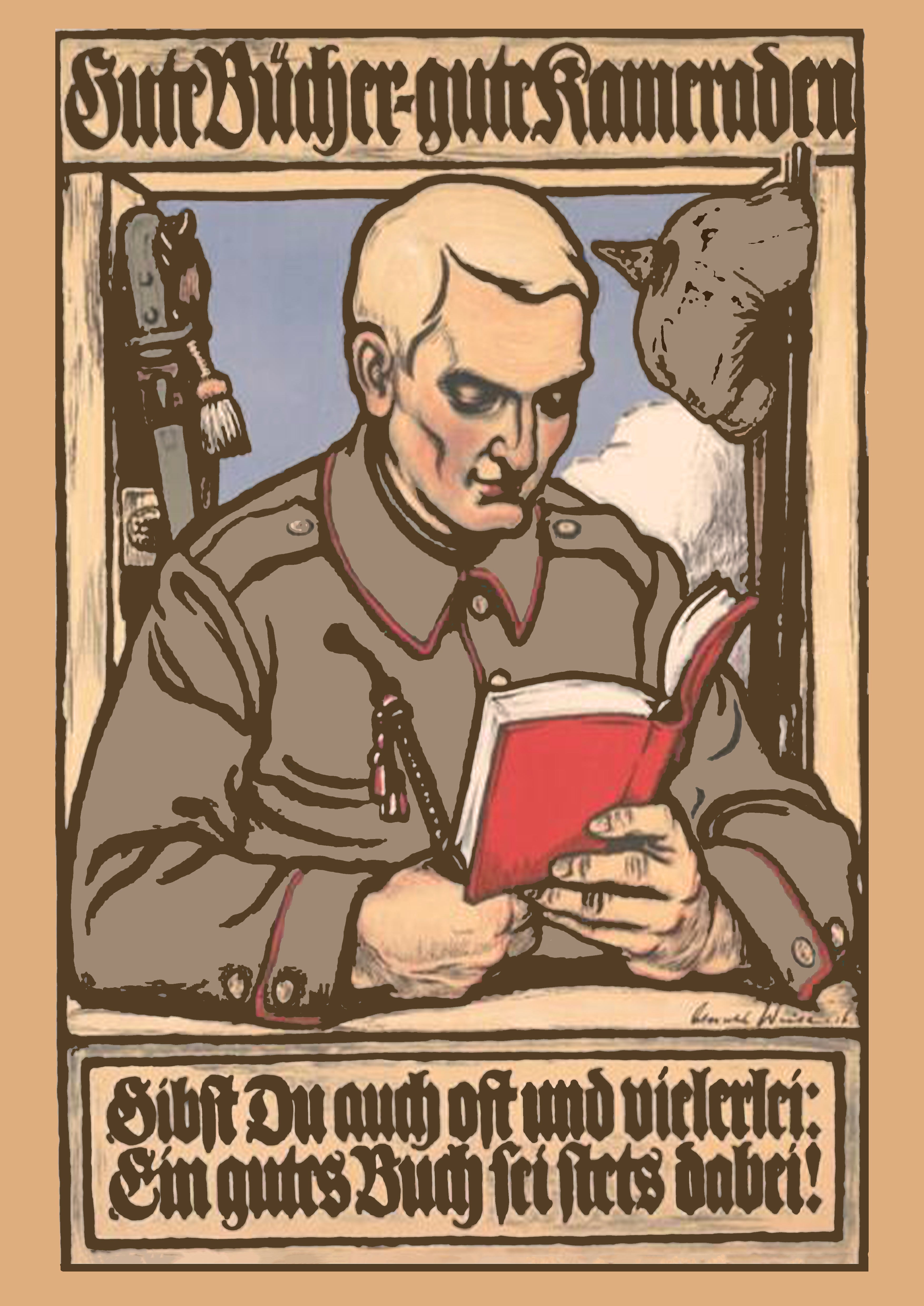 "Good Comrades" - German WW1 Propaganda Poster TheHistoryPrint