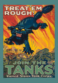 "Tank Corps" - Allied WW1 Propaganda Poster TheHistoryPrint