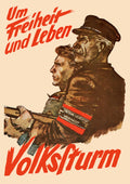 "Volkstrum" - German WW2 Propaganda Poster TheHistoryPrint