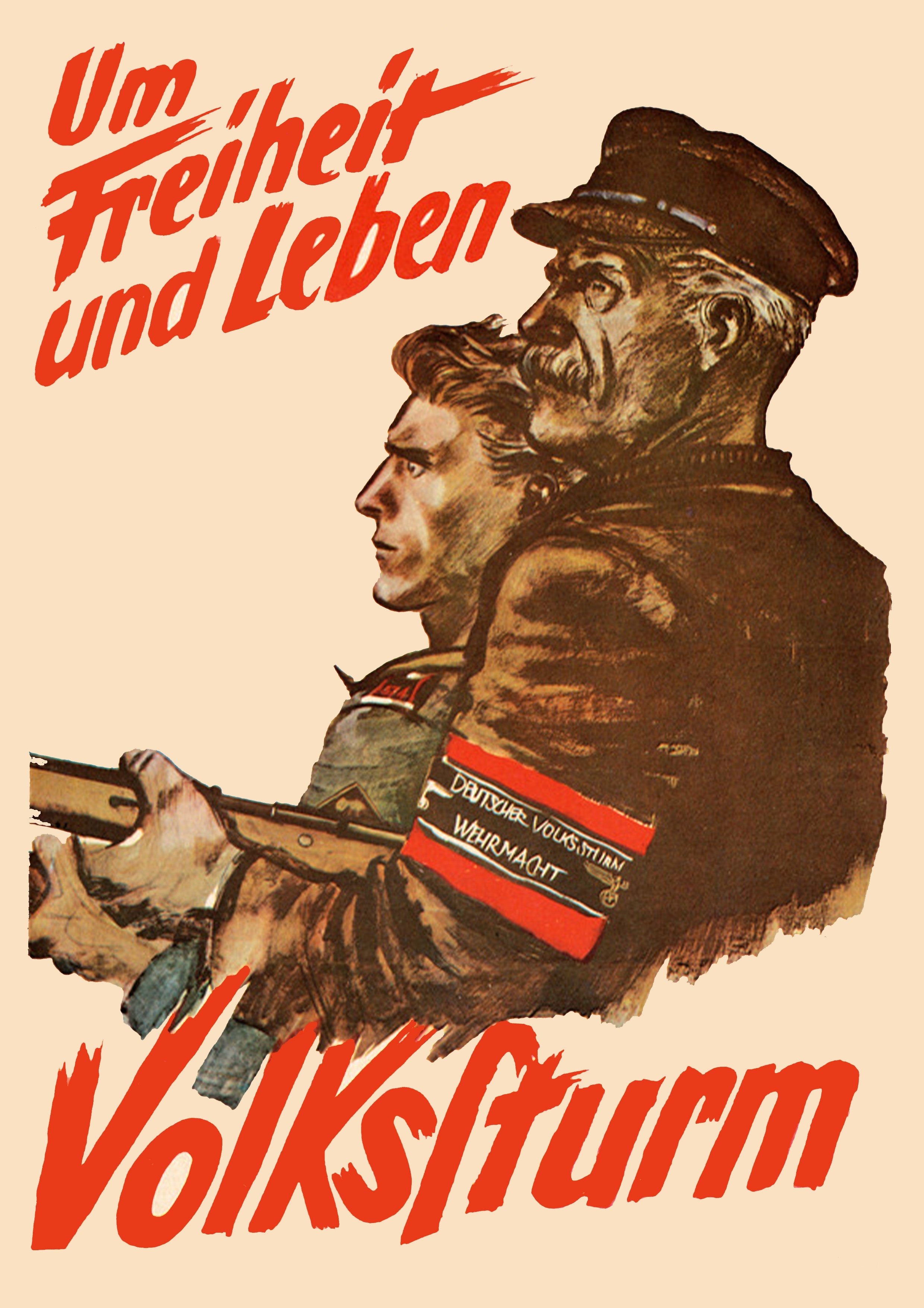 "Volkstrum" - German WW2 Propaganda Poster TheHistoryPrint