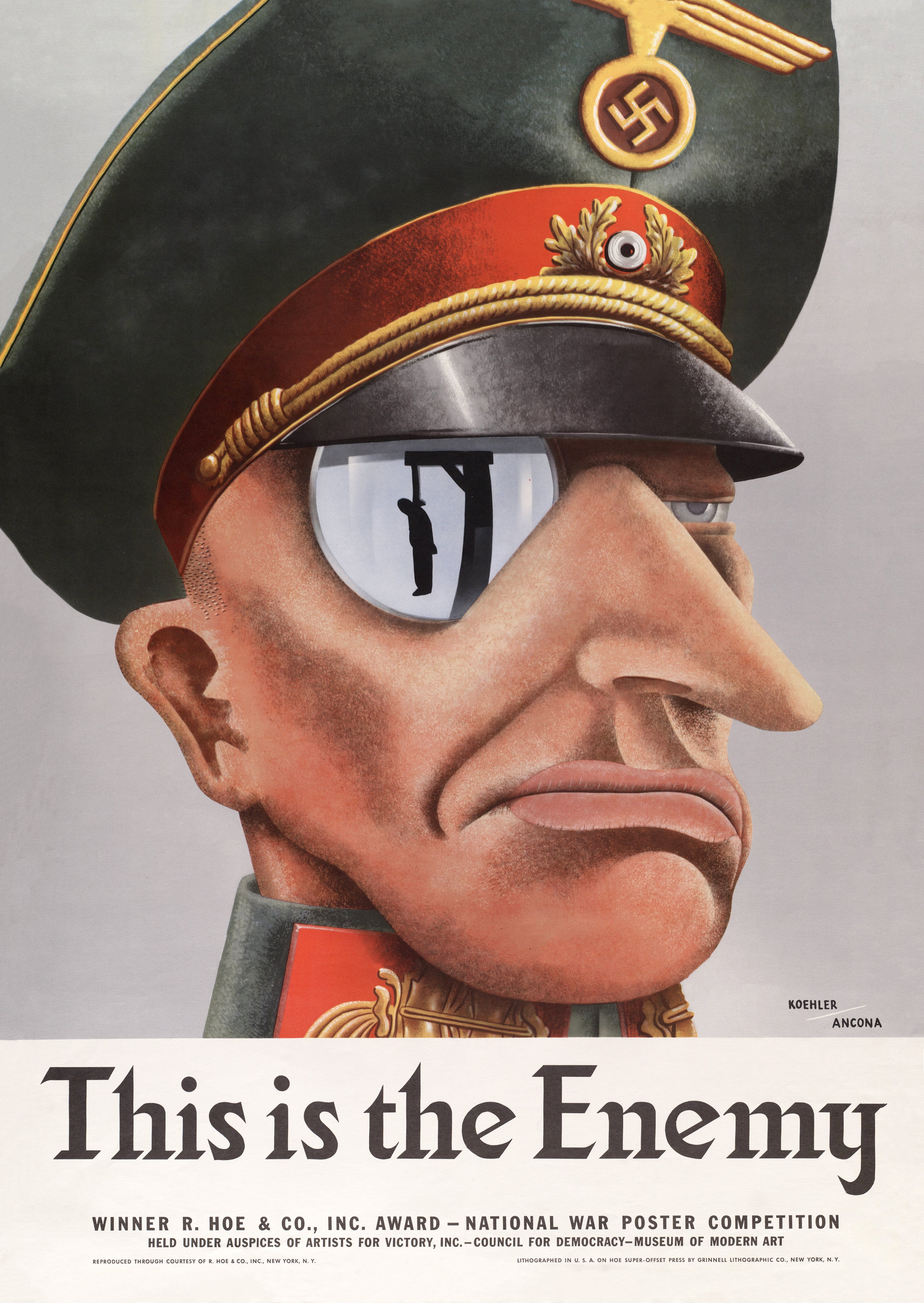 "This is the Enemy" - US WW2 Propaganda Poster TheHistoryPrint