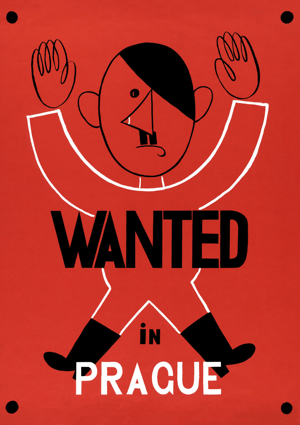 "Wanted in Prague" - Allied WW2 Propaganda Poster TheHistoryPrint