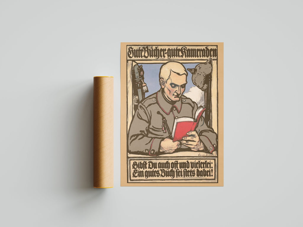 "Good Comrades" - German WW1 Propaganda Poster TheHistoryPrint