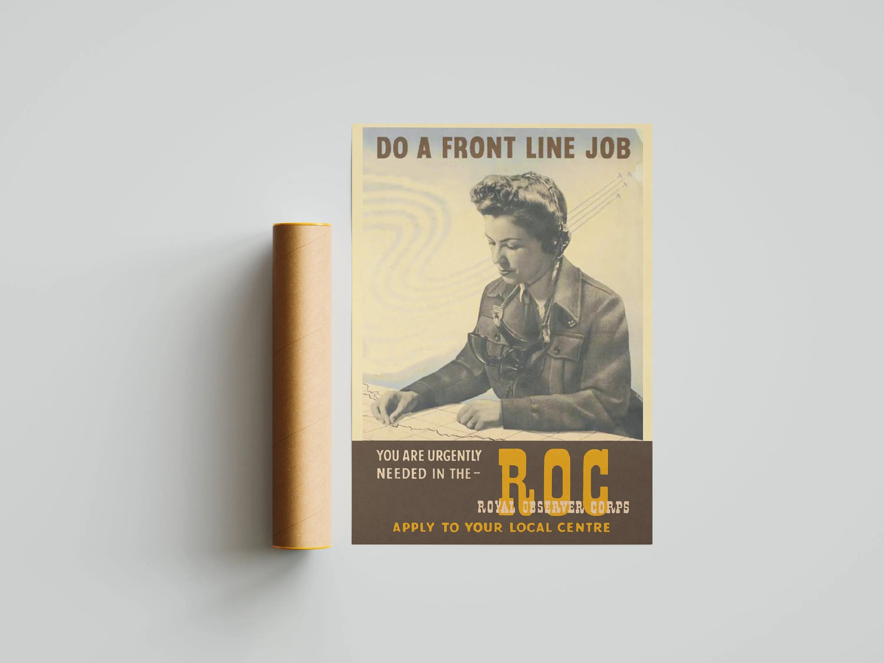 "Royal Observer Corps" - British WW2 Propaganda Poster TheHistoryPrint