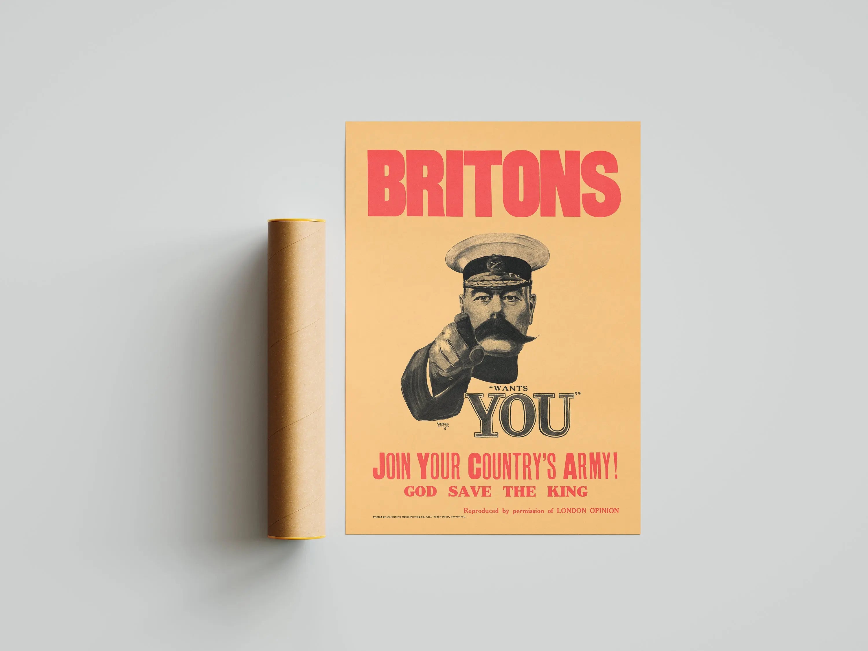 "Britons Want You" - British WW2 Propaganda Poster TheHistoryPrint