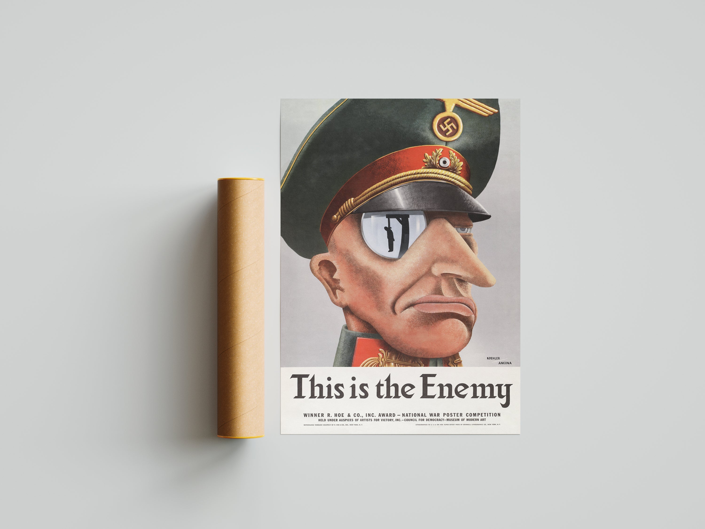 "This is the Enemy" - US WW2 Propaganda Poster TheHistoryPrint