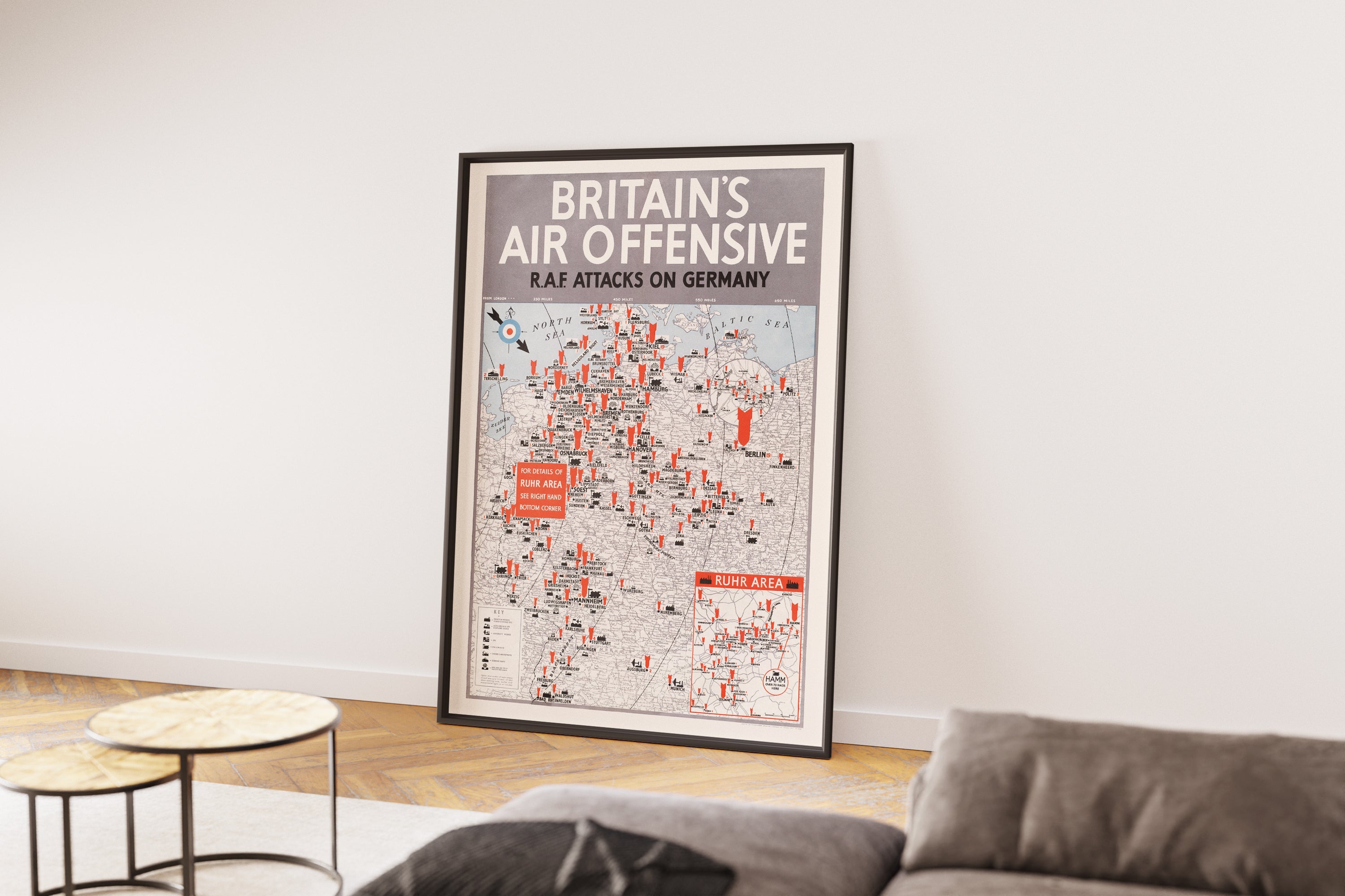 "Britain's Air Offensive" - British WW2 Propaganda Poster TheHistoryPrint