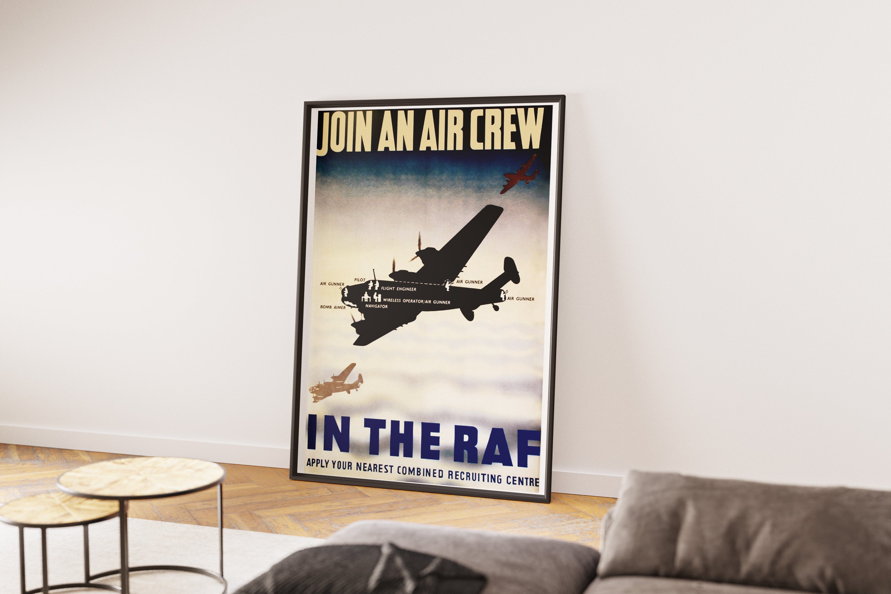 "Join an Aircrew" - British WW2 Propaganda Poster TheHistoryPrint