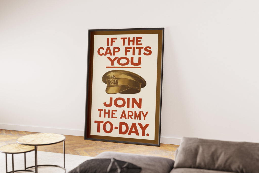 "If the Cap Fits" - Allied WW1 Propaganda Poster TheHistoryPrint