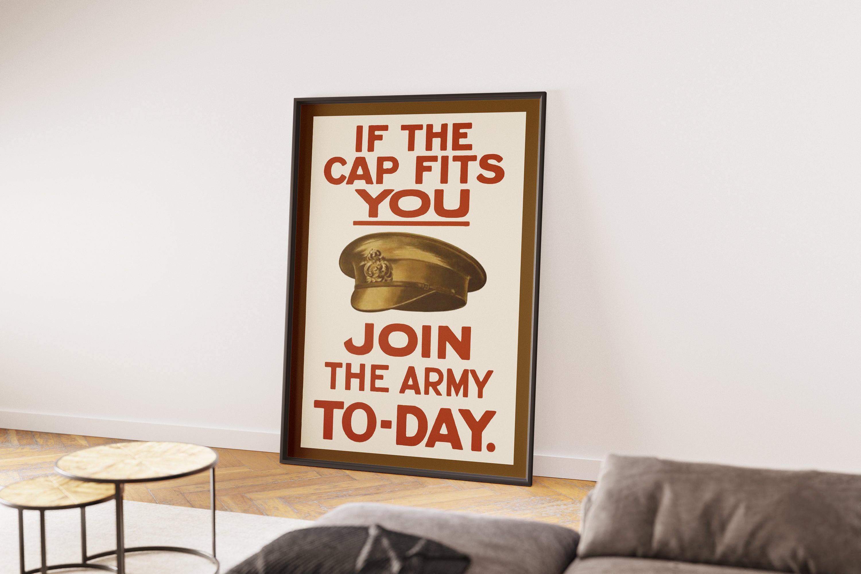 "If the Cap Fits" - Allied WW1 Propaganda Poster TheHistoryPrint