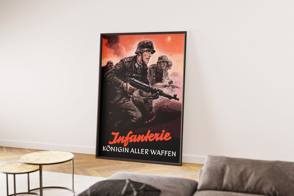 "Infantry - Infantarie" - German WW2 Propaganda Poster TheHistoryPrint