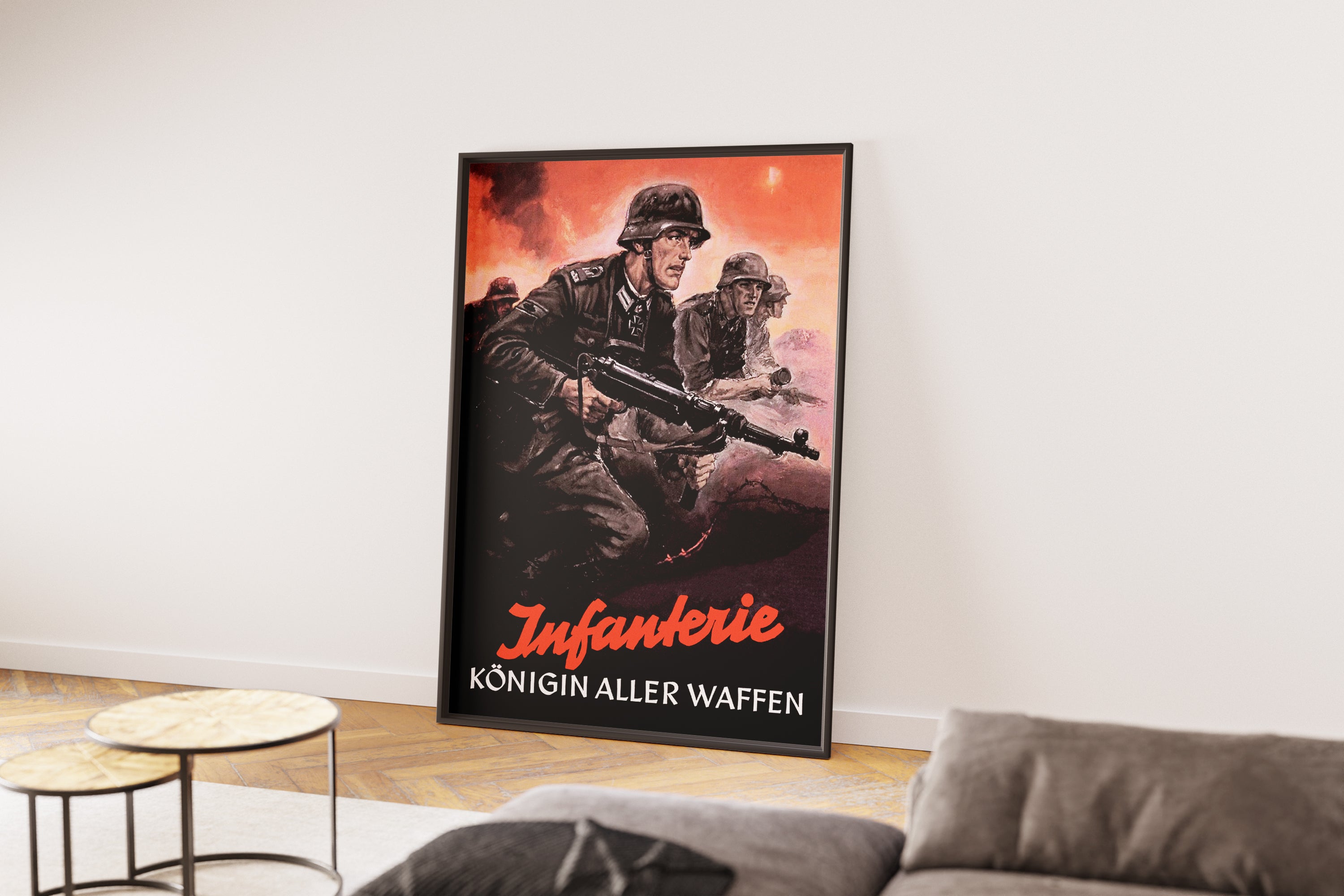 "Infantry - Infantarie" - German WW2 Propaganda Poster TheHistoryPrint