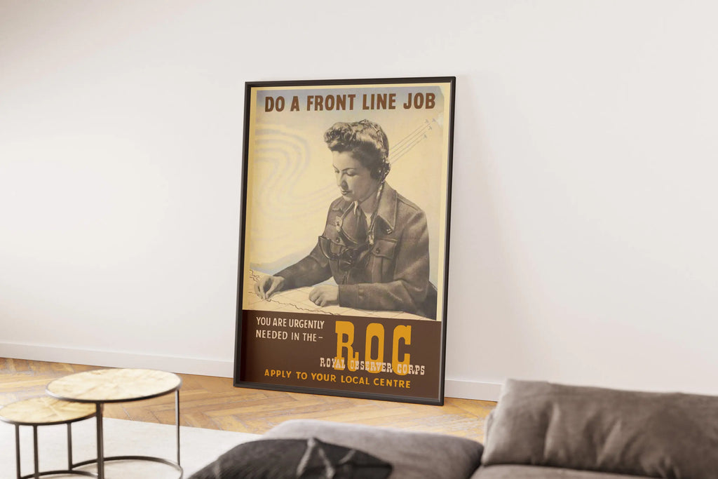 "Royal Observer Corps" - British WW2 Propaganda Poster TheHistoryPrint