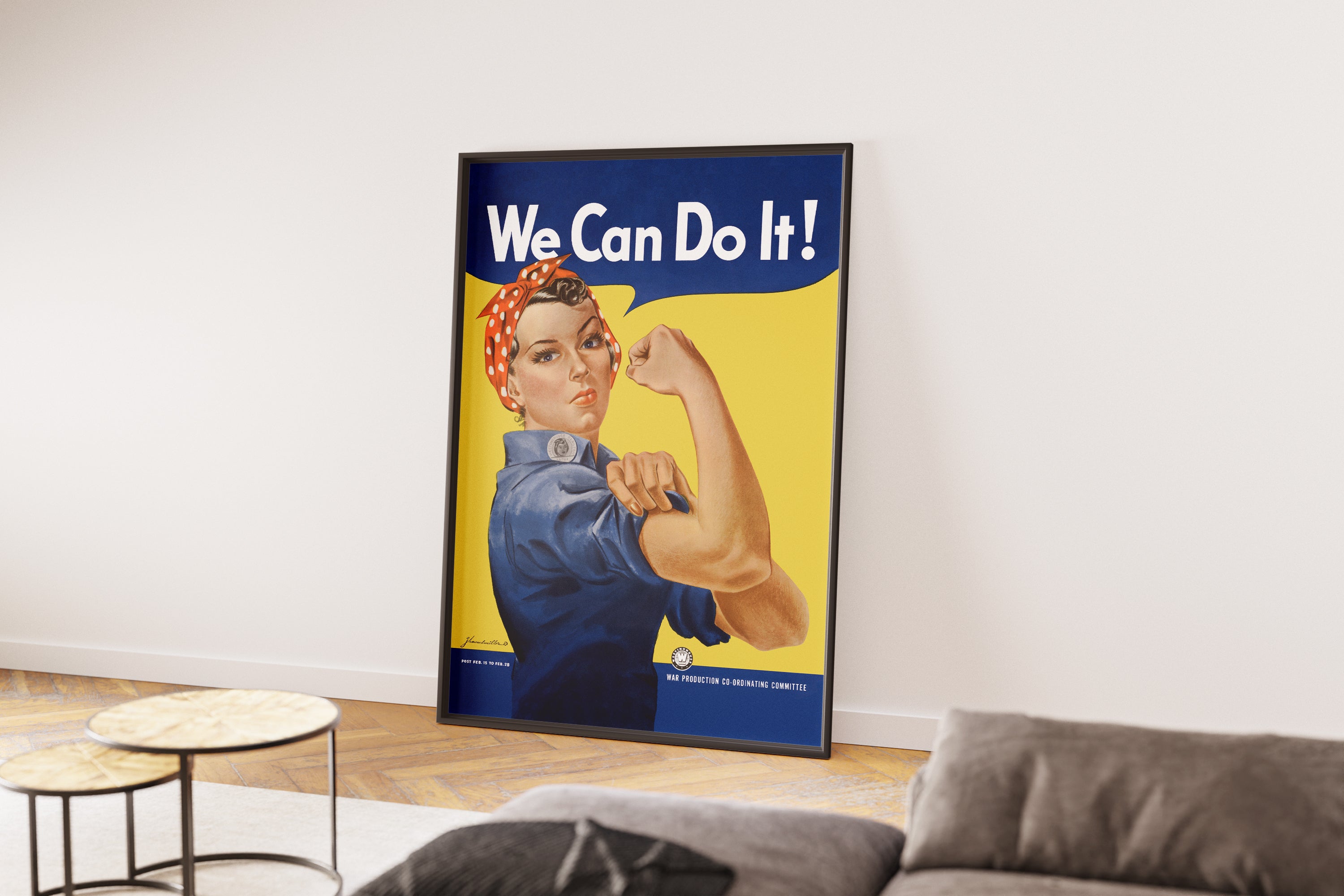 "Rosie! We can do it!" - US WW2 Propaganda Poster TheHistoryPrint