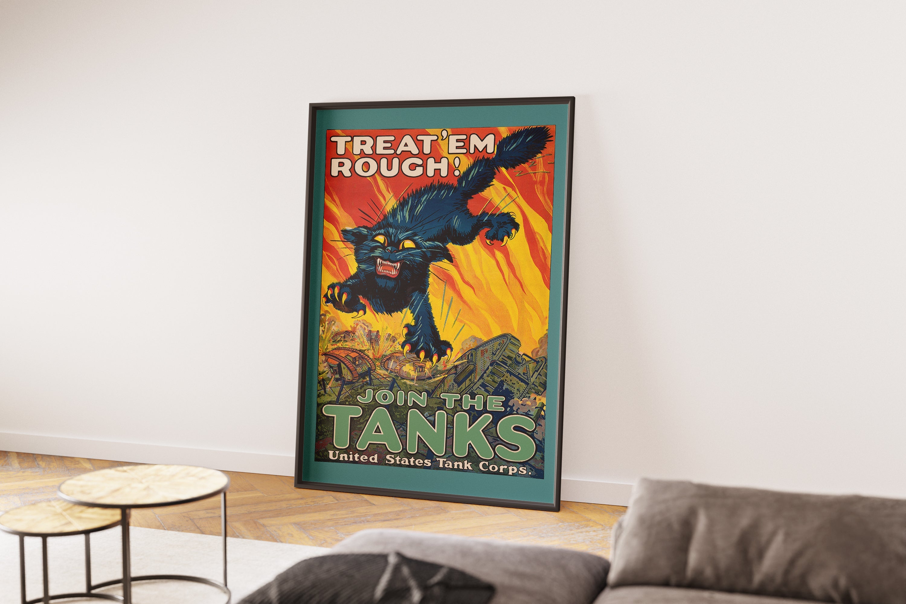 "Tank Corps" - Allied WW1 Propaganda Poster TheHistoryPrint