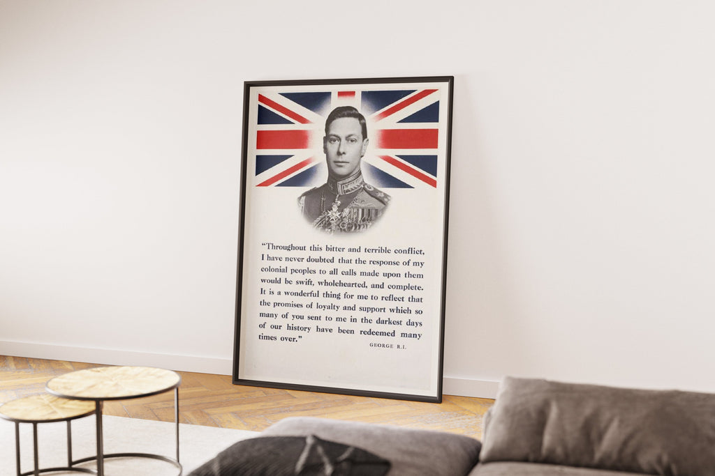 "The Kings Speech" - British WW2 Propaganda Poster TheHistoryPrint