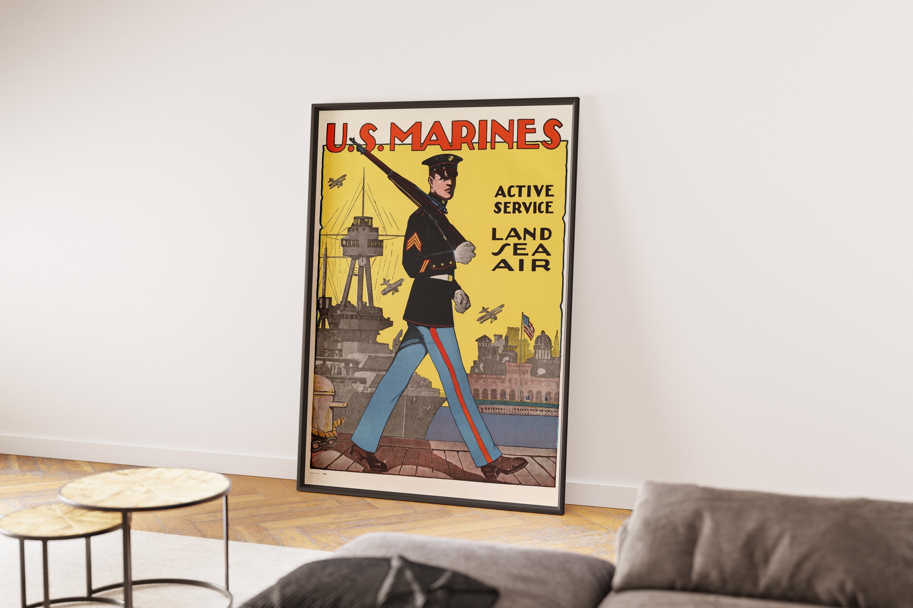 "US Marines" - US WW2 Propaganda Poster TheHistoryPrint