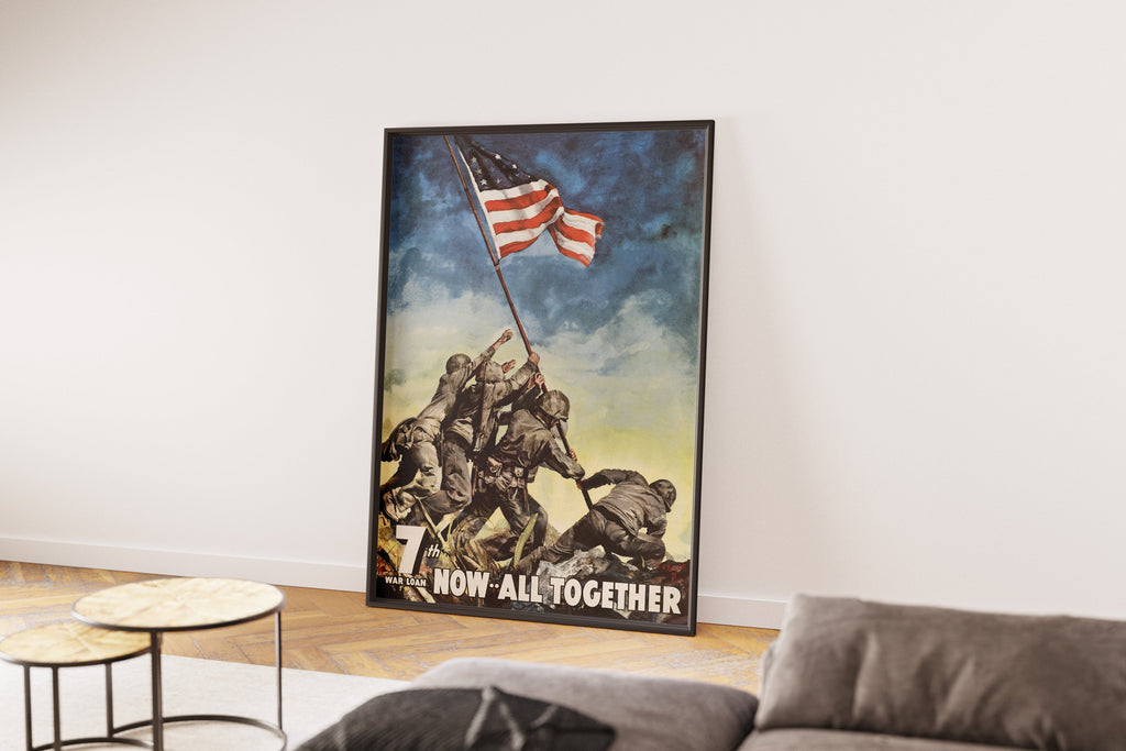"Now All Together" - US WW2 Propaganda Poster TheHistoryPrint