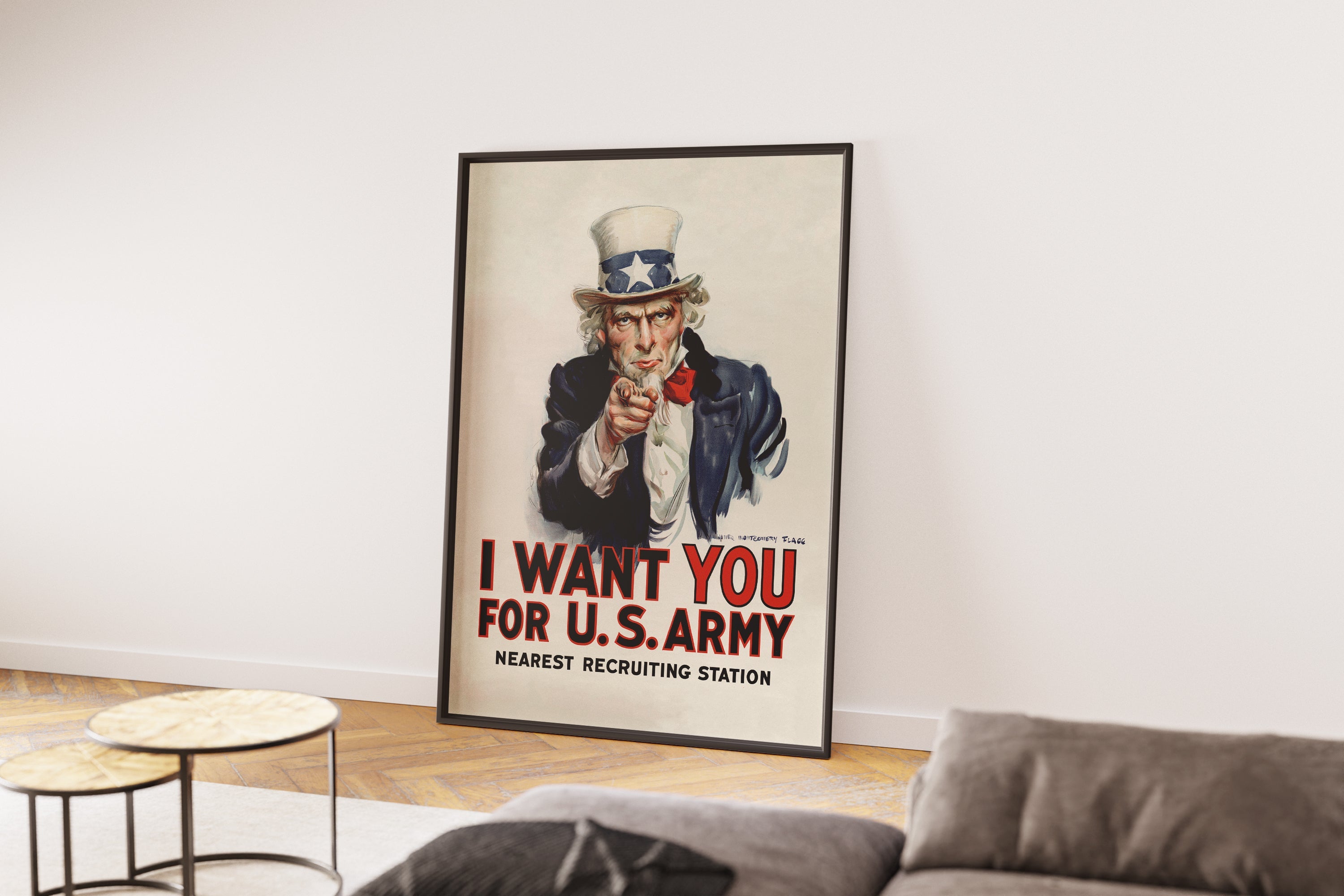 "I Want You" - US WW2 Propaganda Poster TheHistoryPrint