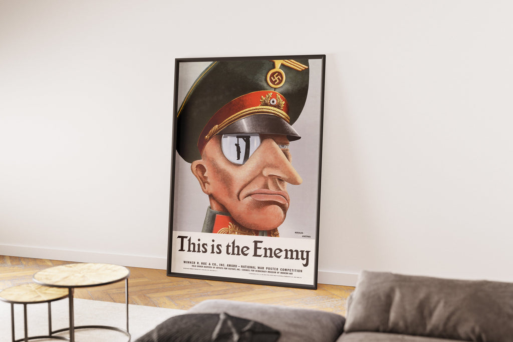 "This is the Enemy" - US WW2 Propaganda Poster TheHistoryPrint