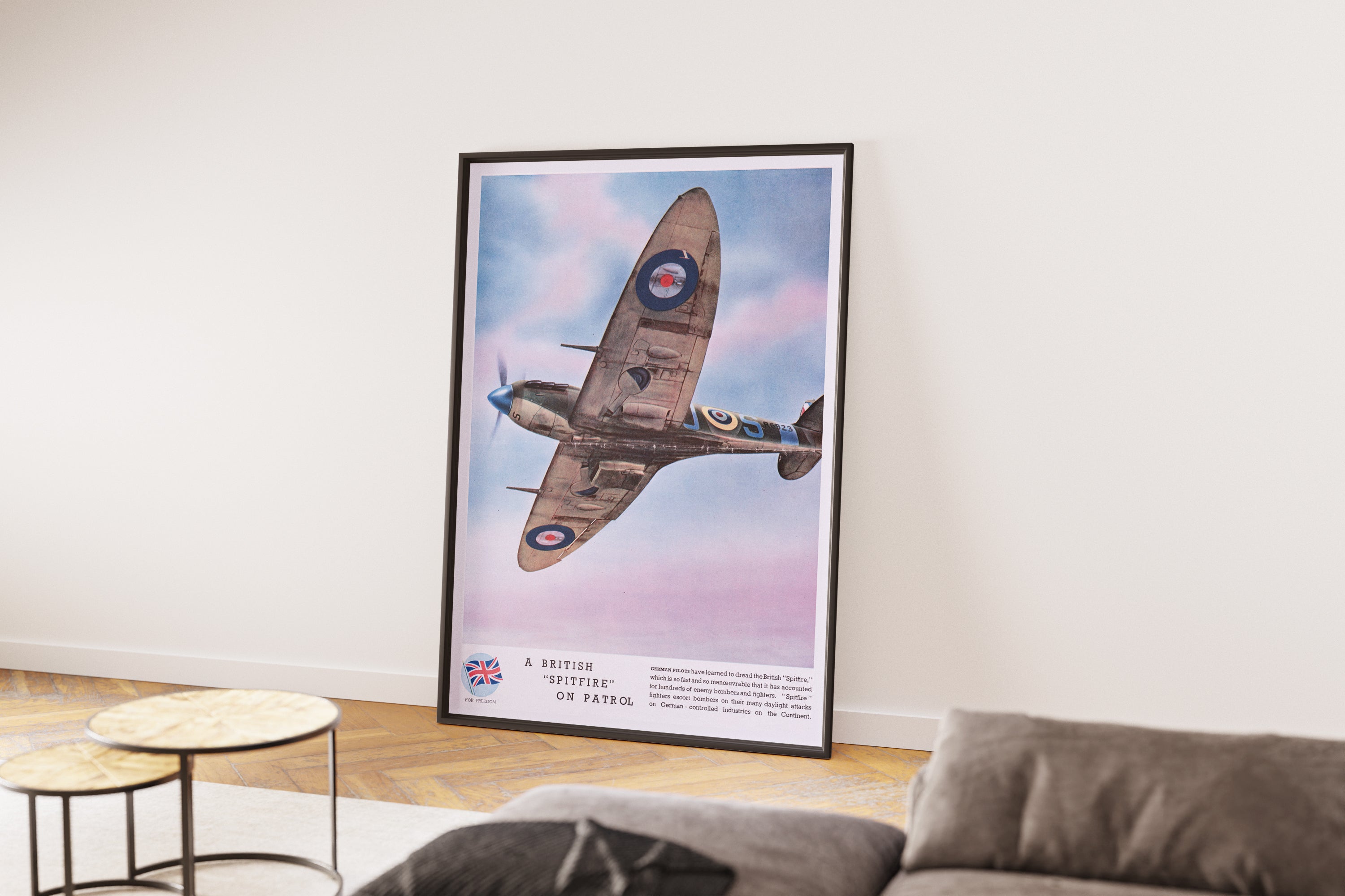 "Spitfire in Action" - British WW2 Propaganda Poster TheHistoryPrint