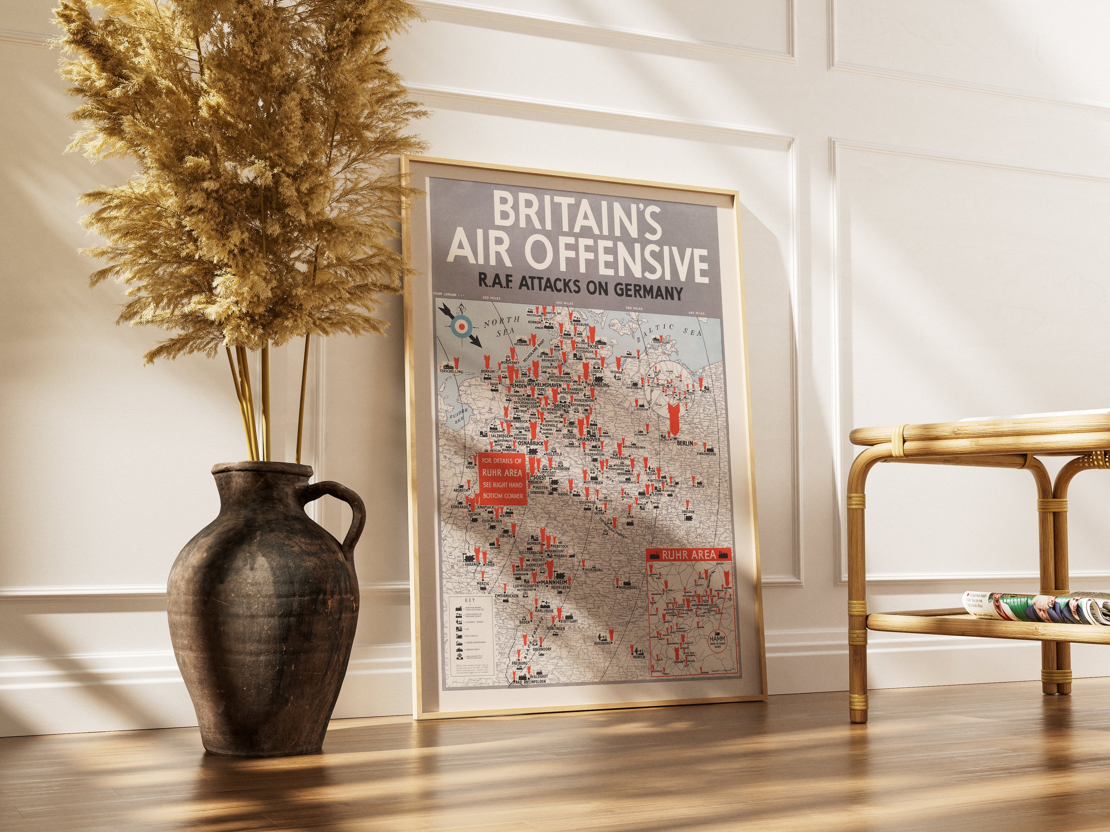 "Britain's Air Offensive" - British WW2 Propaganda Poster TheHistoryPrint