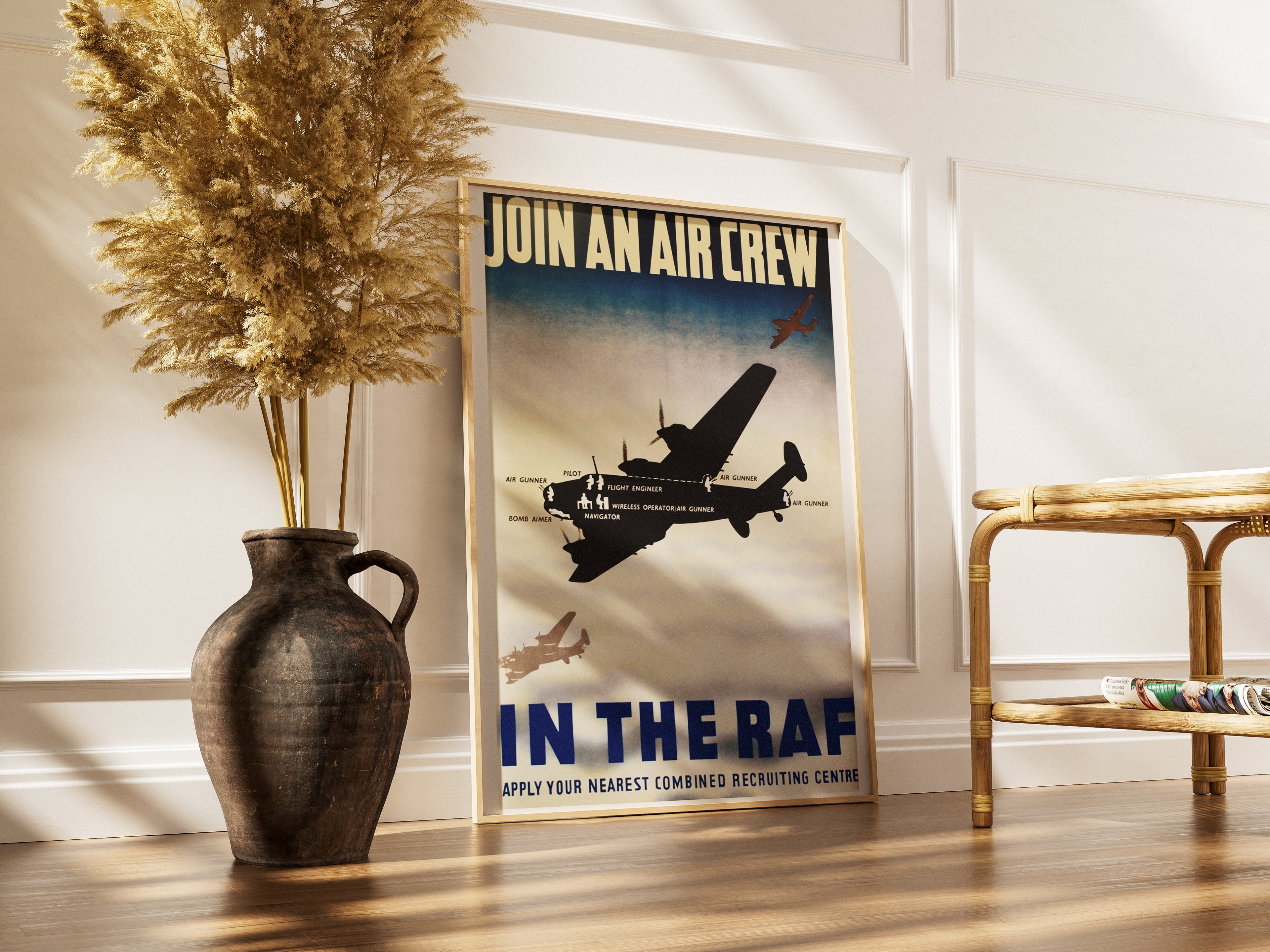 "Join an Aircrew" - British WW2 Propaganda Poster TheHistoryPrint