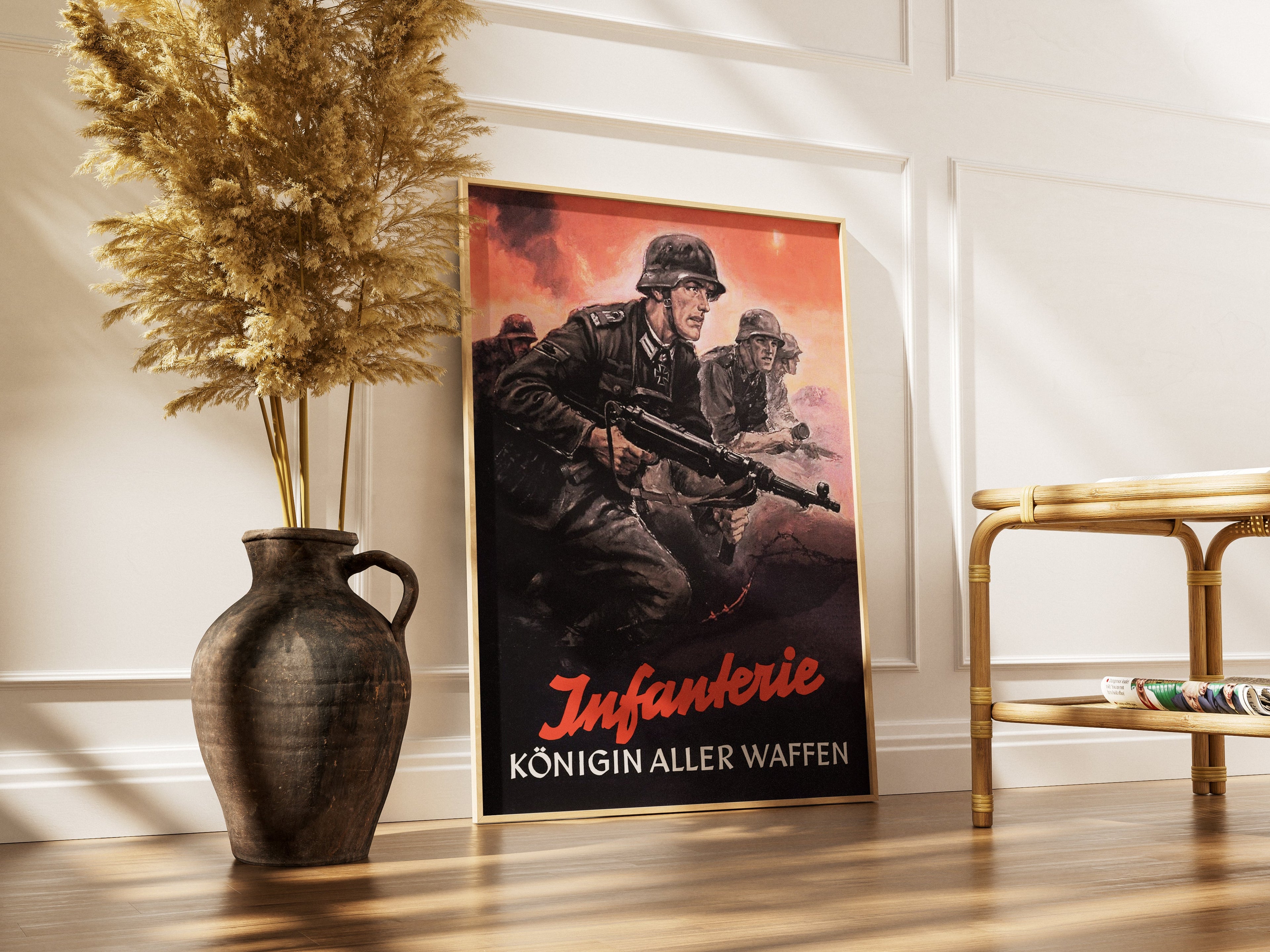"Infantry - Infantarie" - German WW2 Propaganda Poster TheHistoryPrint