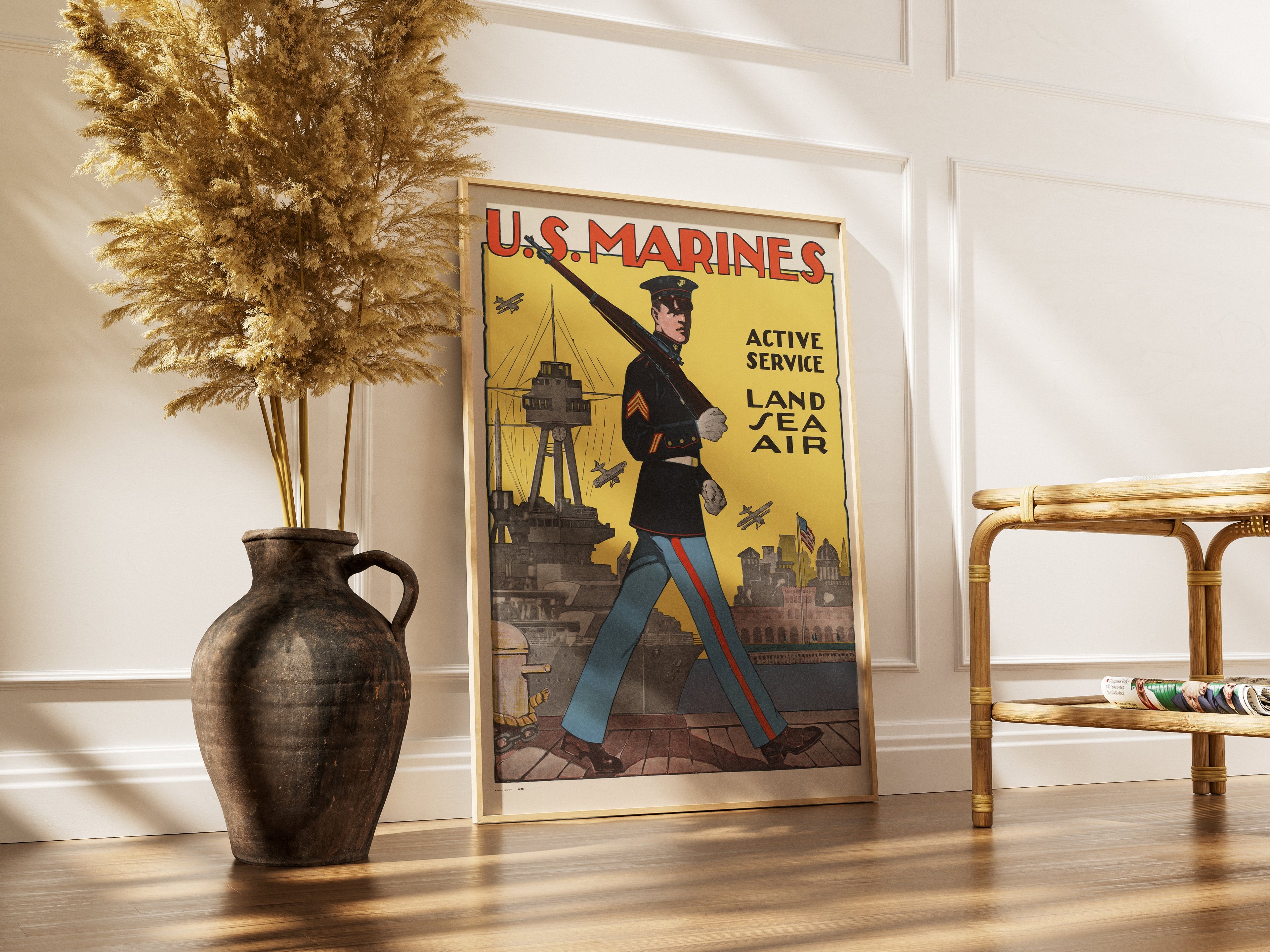 "US Marines" - US WW2 Propaganda Poster TheHistoryPrint