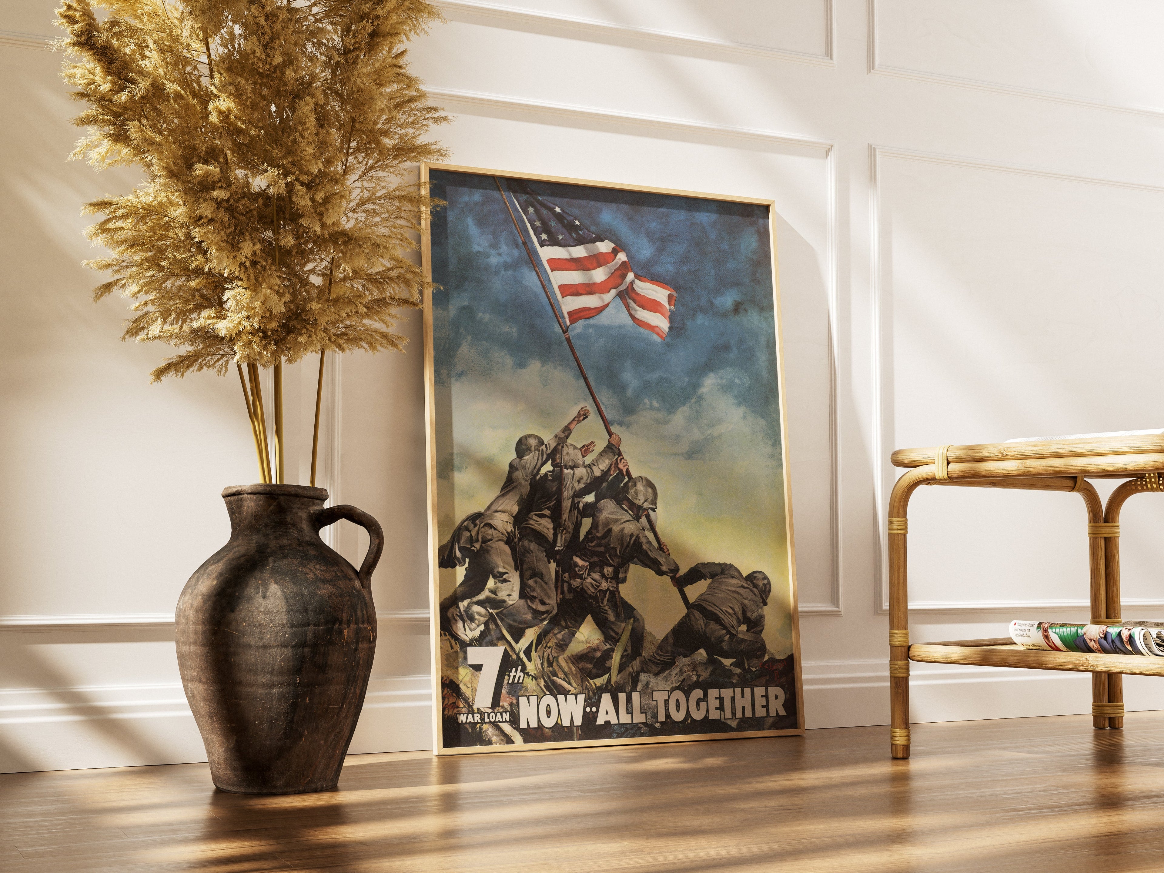"Now All Together" - US WW2 Propaganda Poster TheHistoryPrint