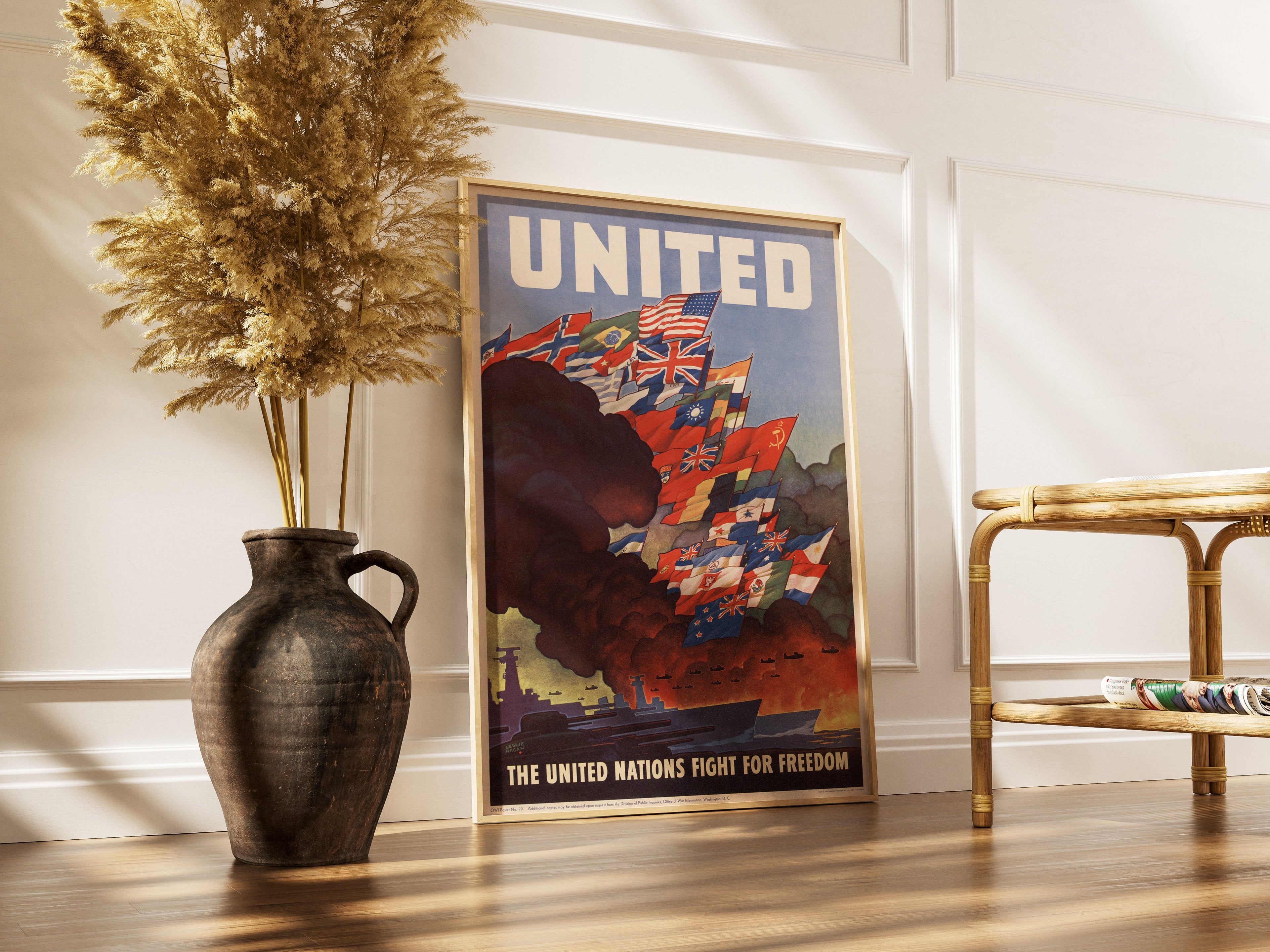 "United Nations" - Allied WW2 Propaganda Poster TheHistoryPrint