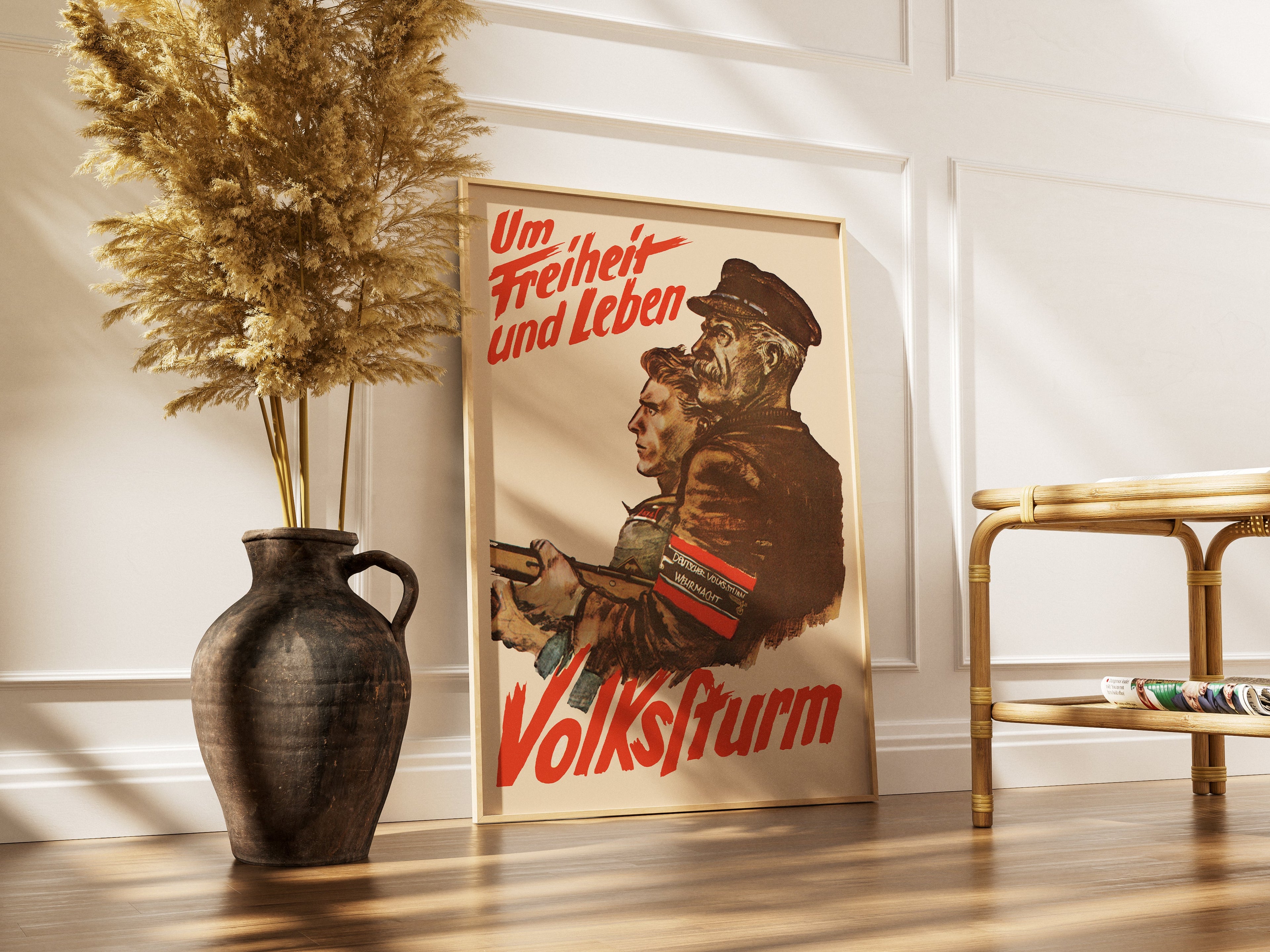 "Volkstrum" - German WW2 Propaganda Poster TheHistoryPrint