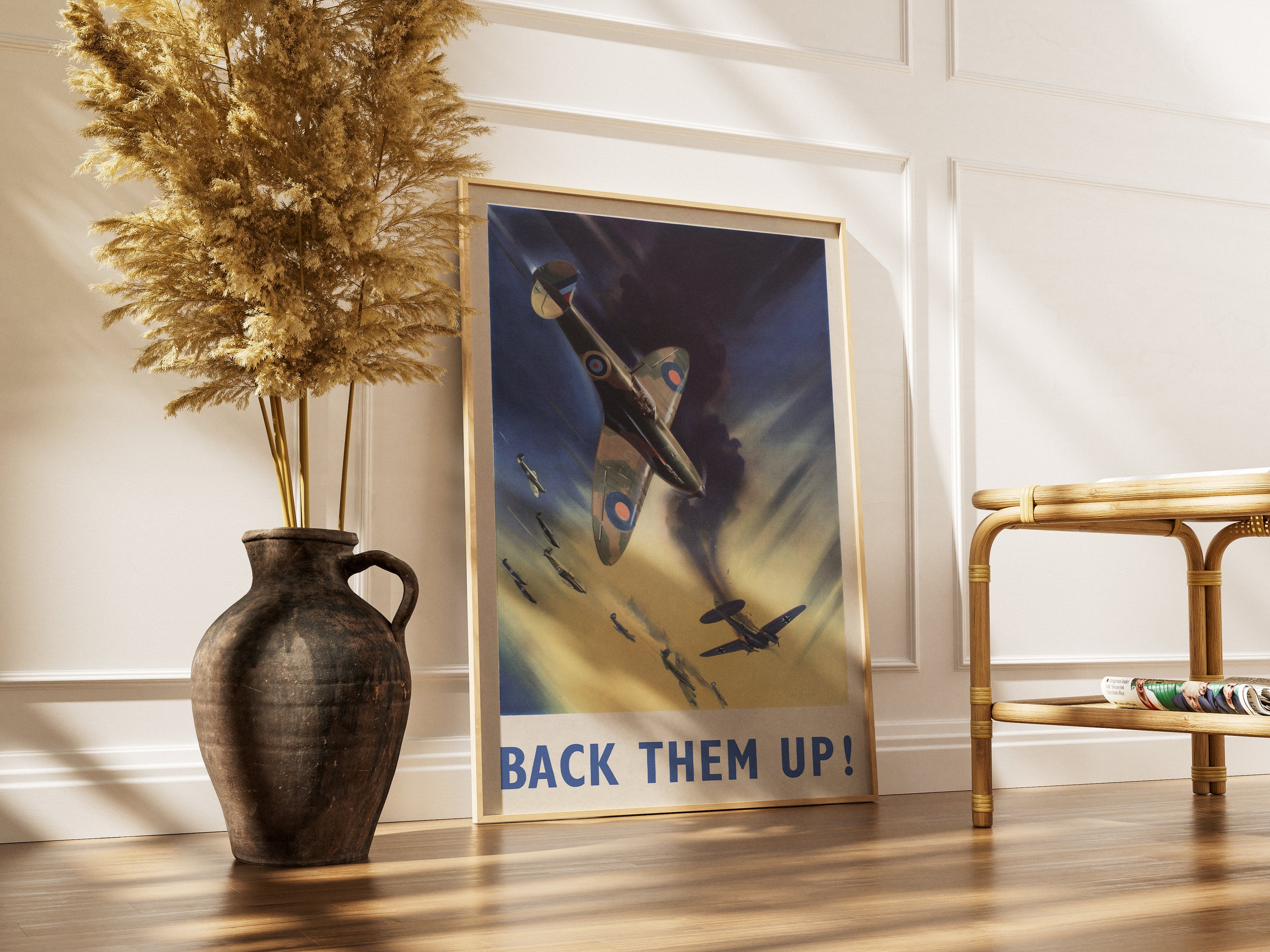 "Back Them Up" - British WW2 Propaganda Poster TheHistoryPrint