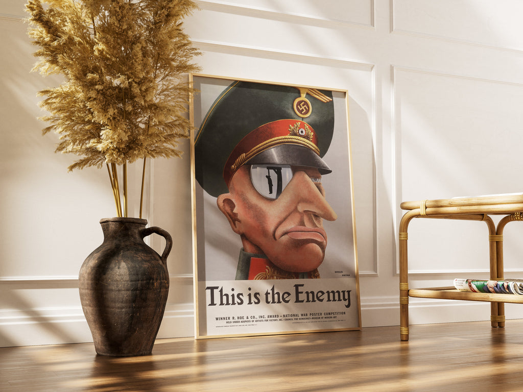 "This is the Enemy" - US WW2 Propaganda Poster TheHistoryPrint