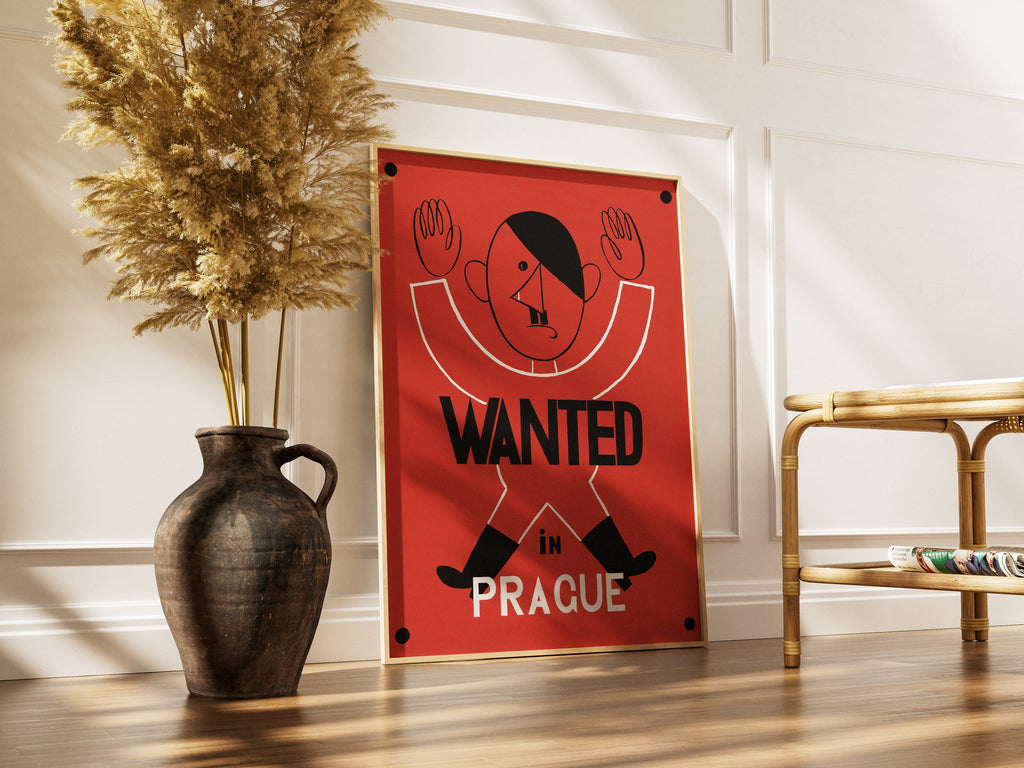 "Wanted in Prague" - Allied WW2 Propaganda Poster TheHistoryPrint