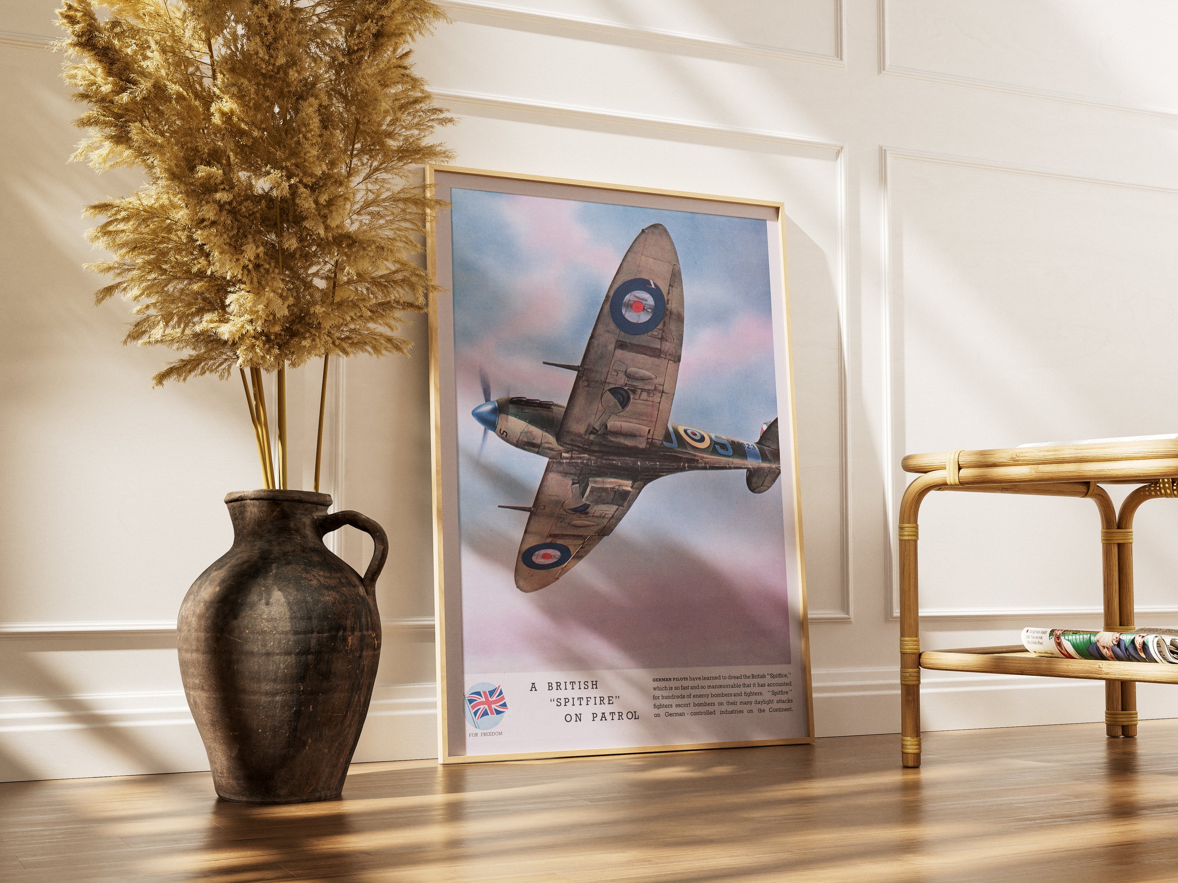 "Spitfire in Action" - British WW2 Propaganda Poster TheHistoryPrint
