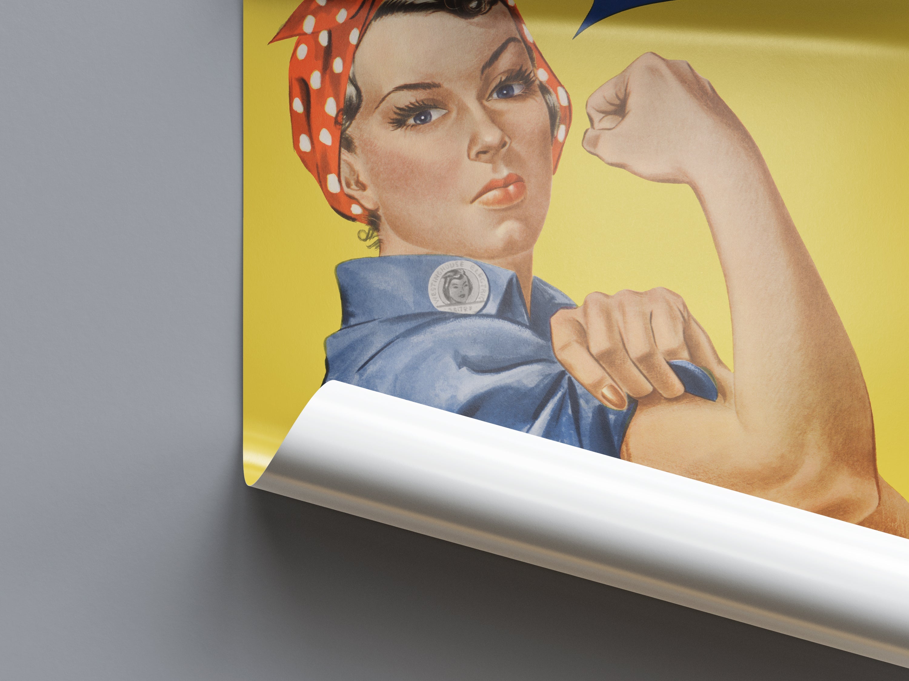 "Rosie! We can do it!" - US WW2 Propaganda Poster TheHistoryPrint