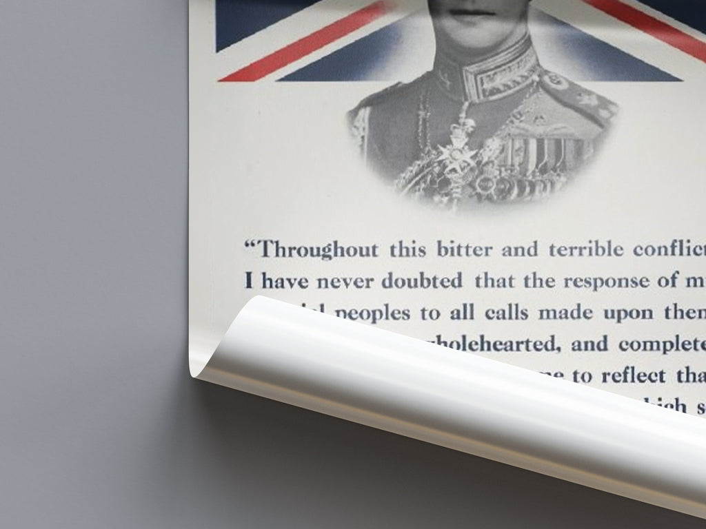 "The Kings Speech" - British WW2 Propaganda Poster TheHistoryPrint