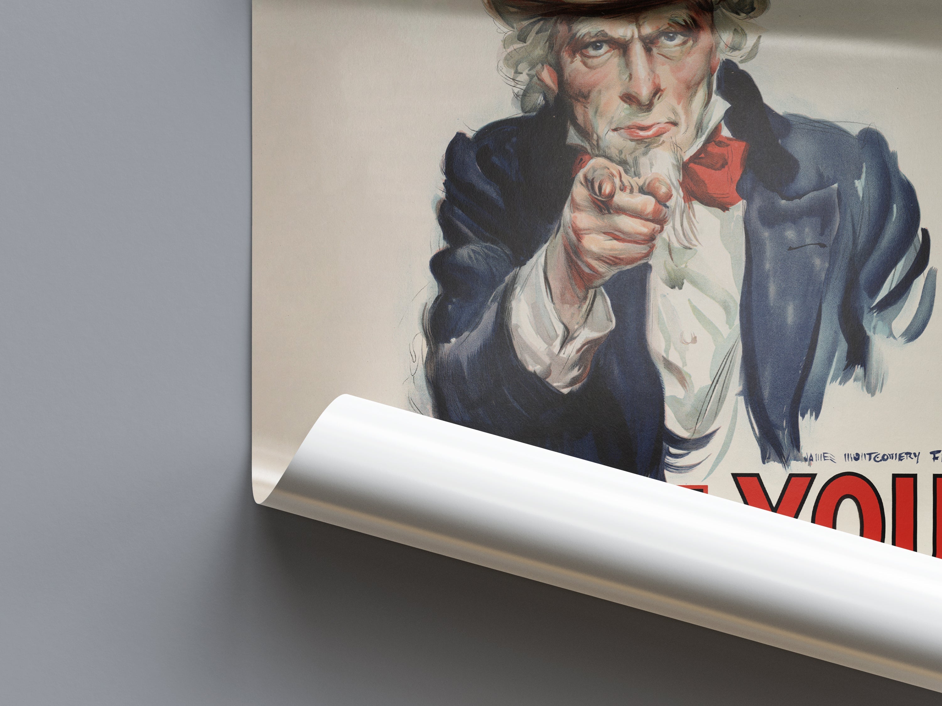 "I Want You" - US WW2 Propaganda Poster TheHistoryPrint