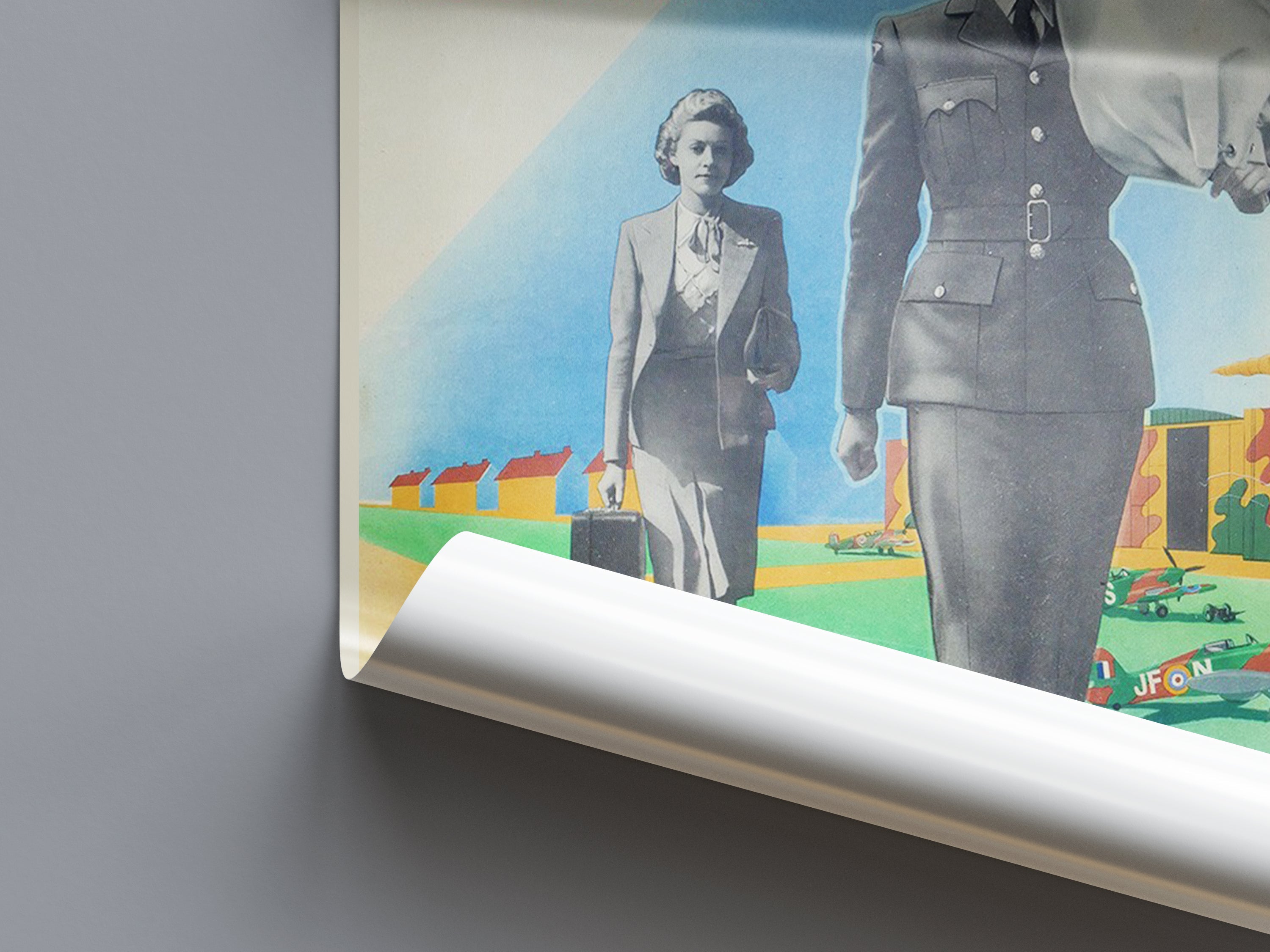 "Women's Auxiliary Air Force" - British WW2 Propaganda Poster TheHistoryPrint
