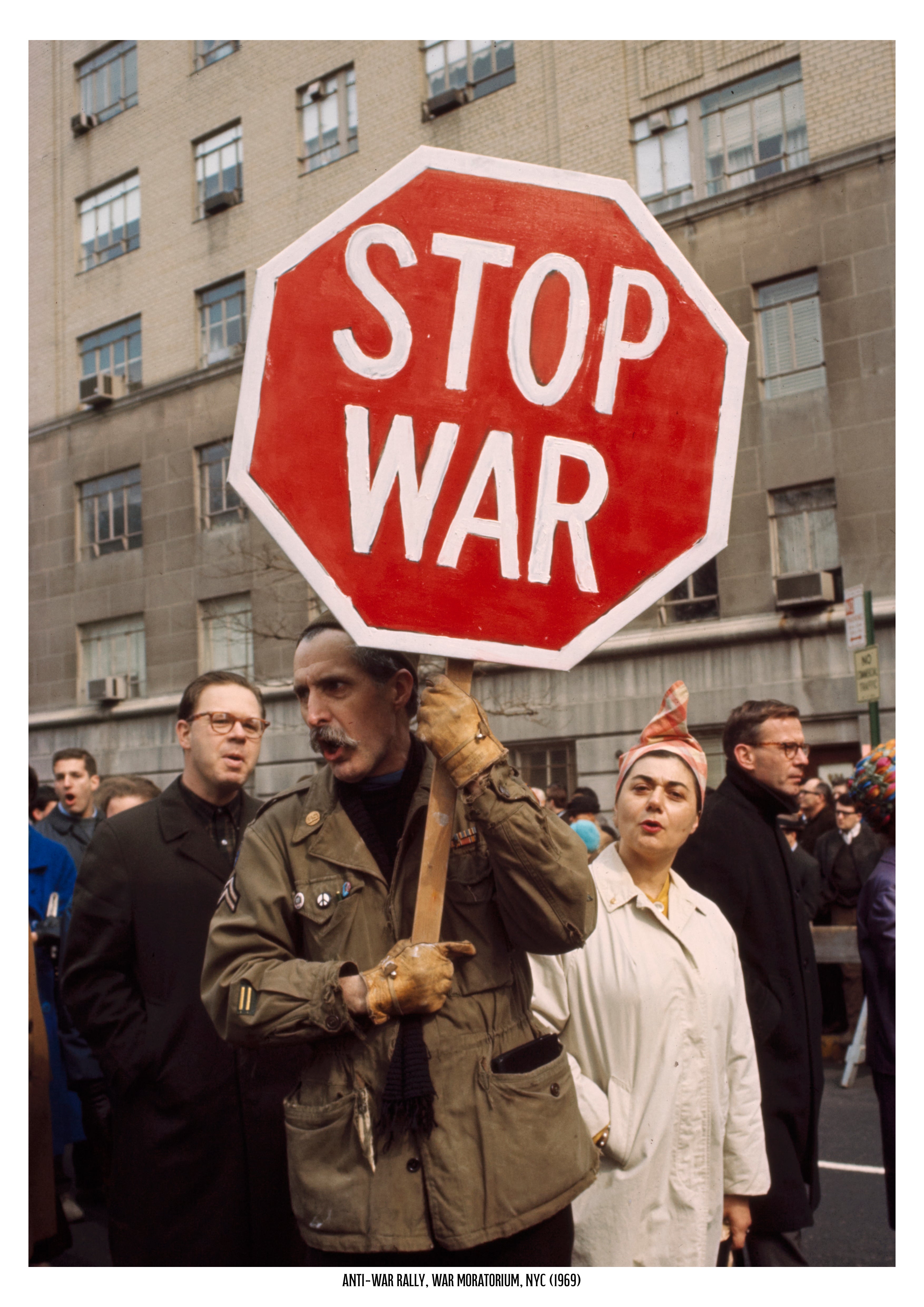 Stop War NYC Moratorium Rally 1969 | Historical Print | Mid Century Historical Print