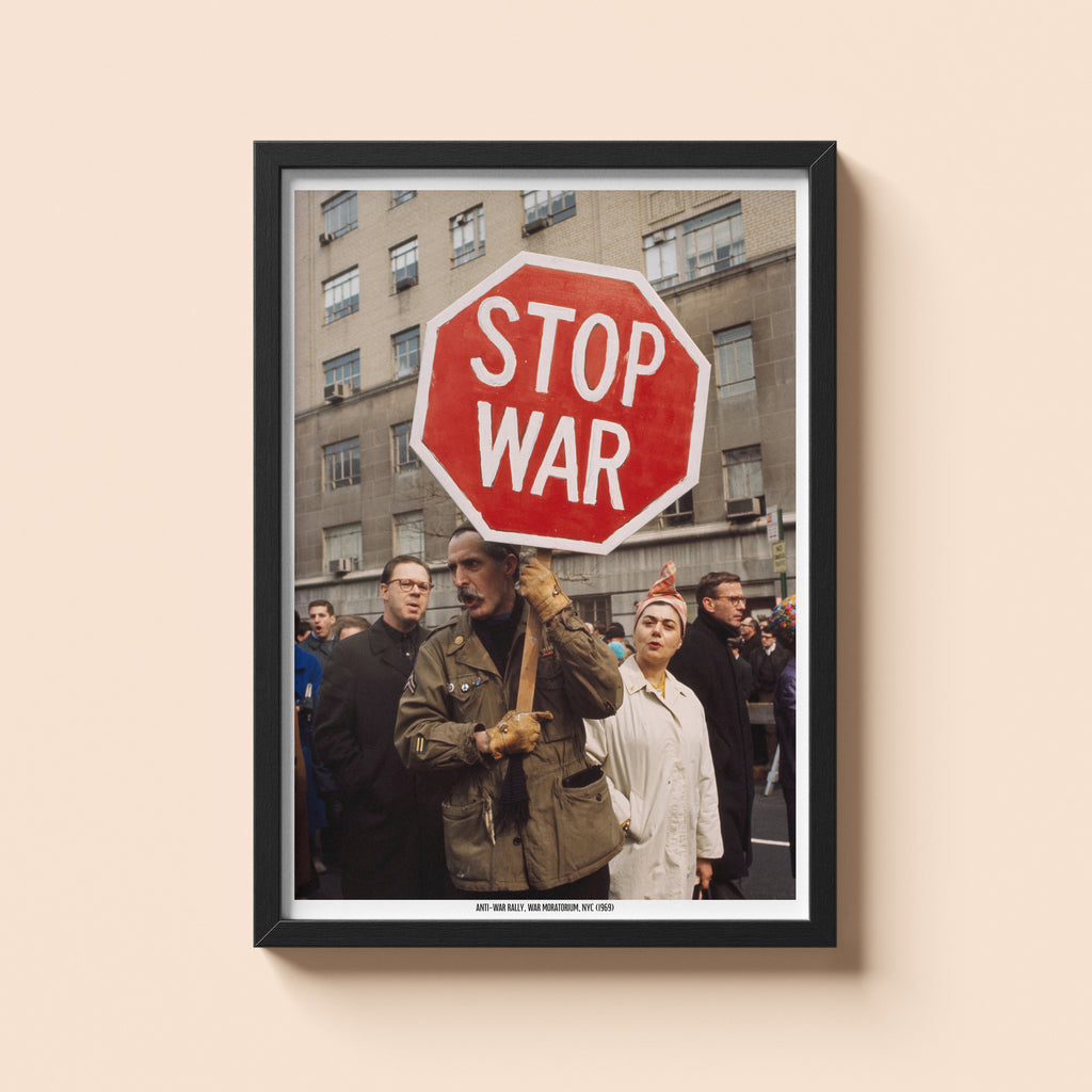 Stop War NYC Moratorium Rally 1969 | Historical Print | Mid Century Historical Print
