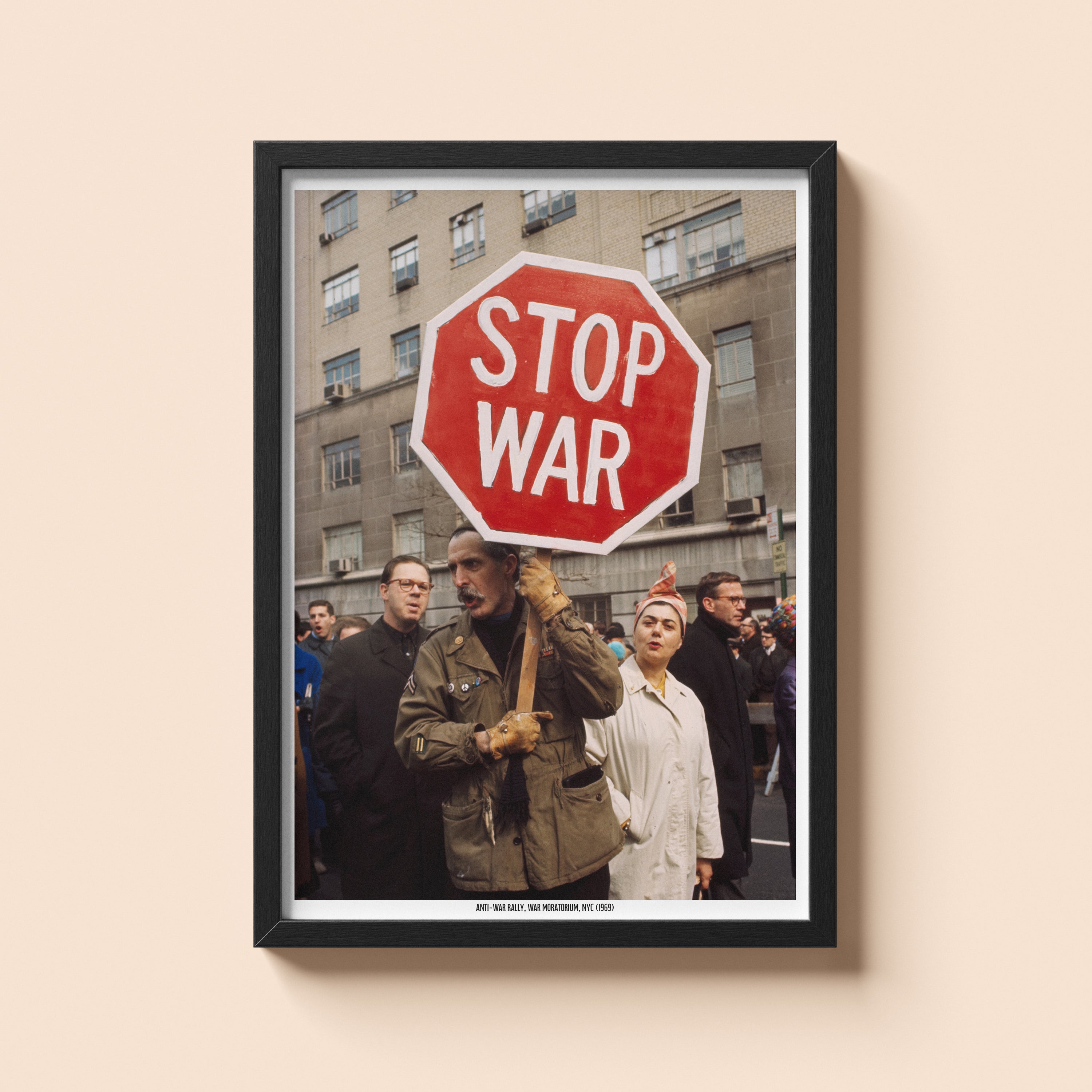 Stop War NYC Moratorium Rally 1969 | Historical Print | Mid Century Historical Print