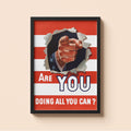 "Are you Doing all you Can" - US WW2 Propaganda Poster