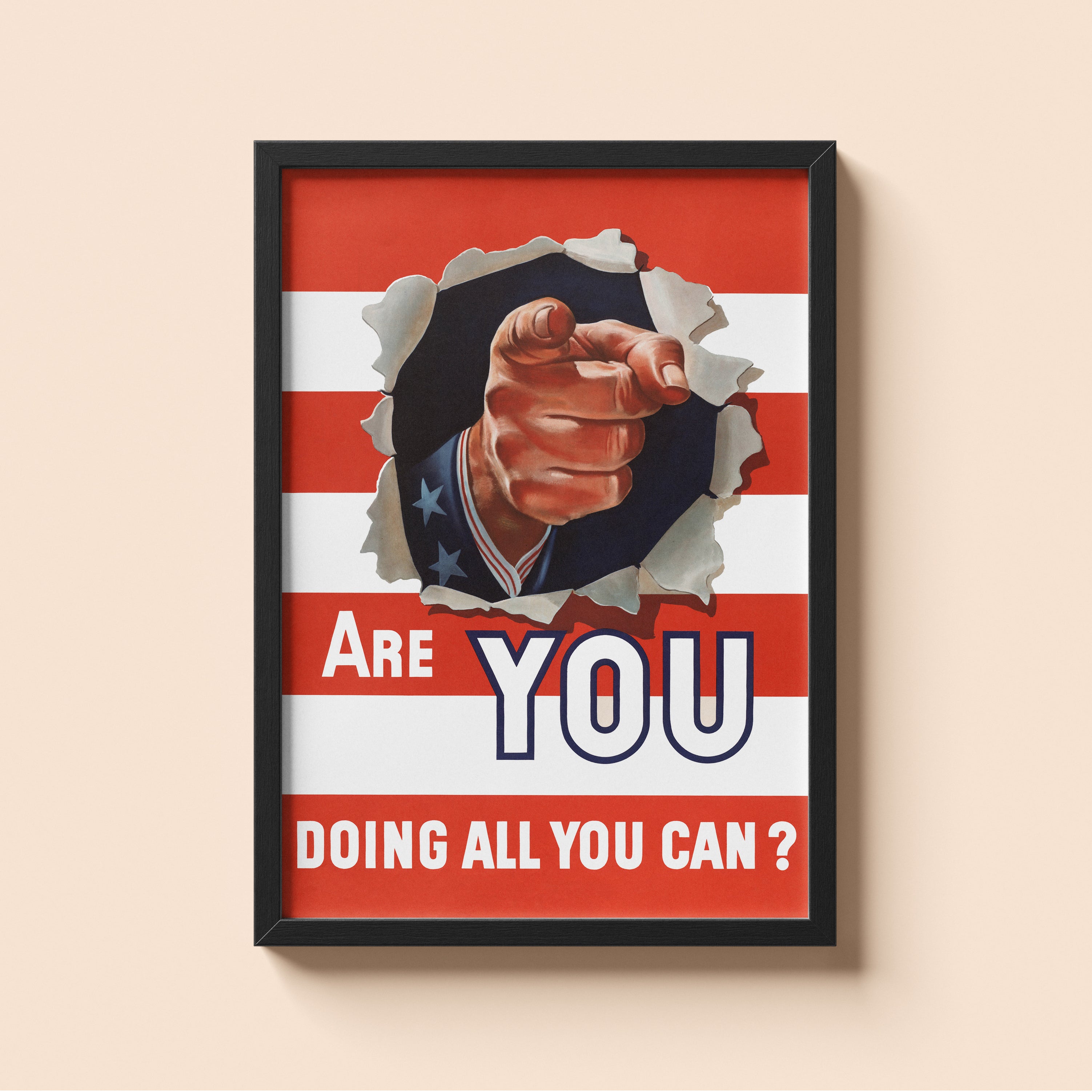 "Are you Doing all you Can" - US WW2 Propaganda Poster