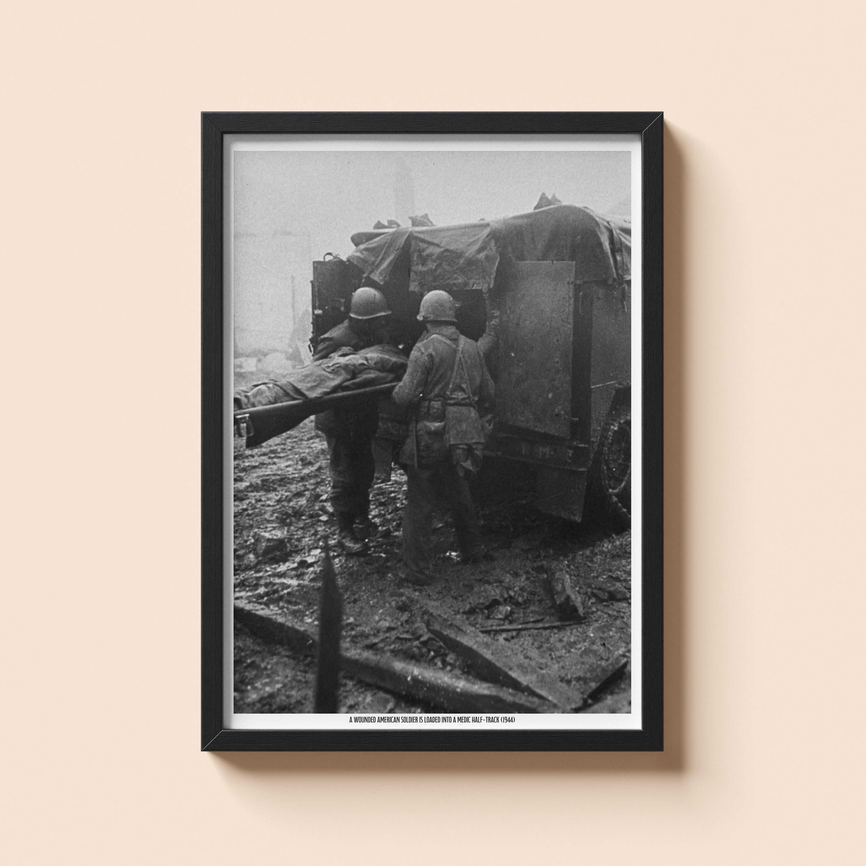 Wounded Soldier Loaded | Historical Print | WW2 Historical Print