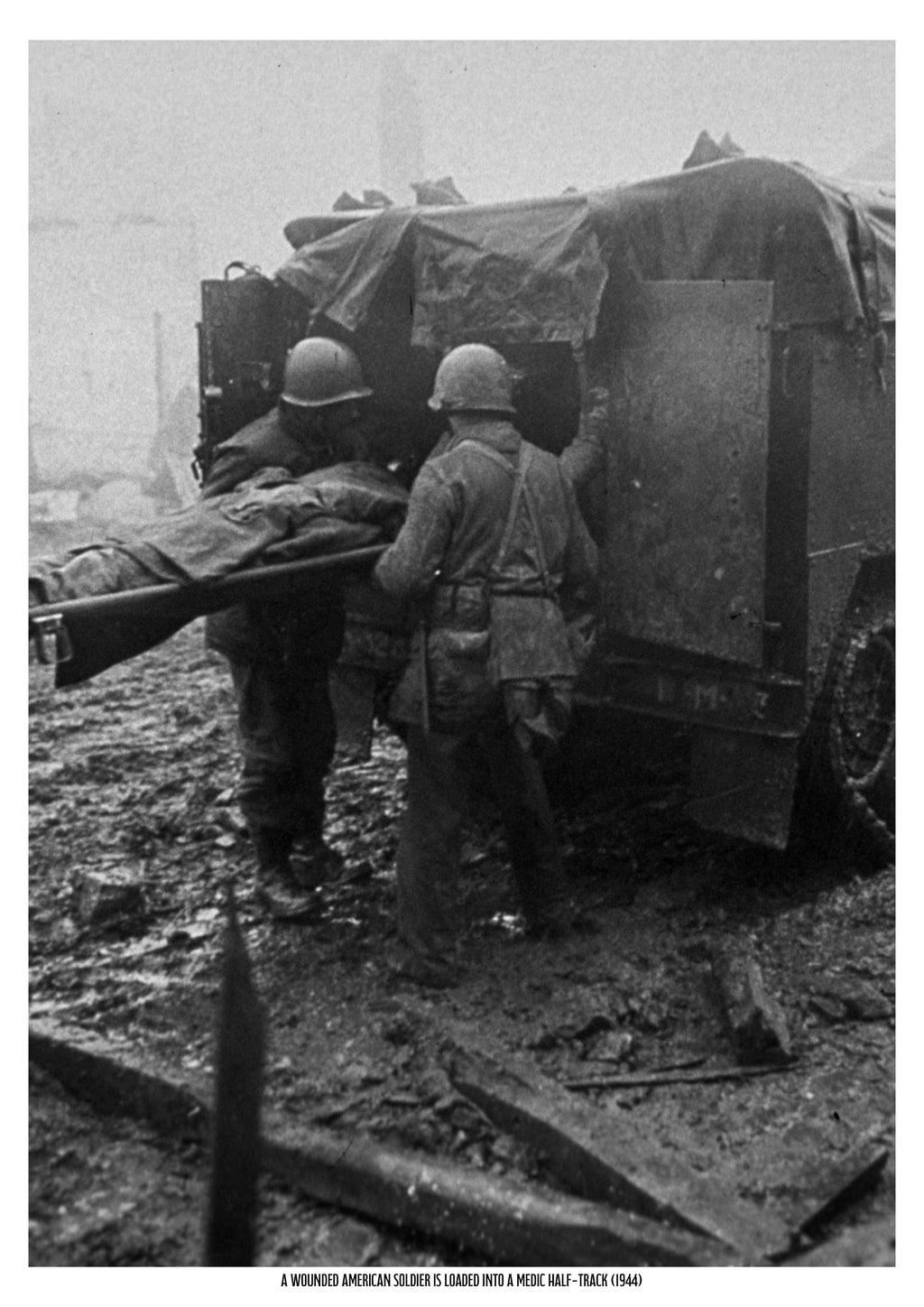 Wounded Soldier Loaded | Historical Print | WW2 Historical Print