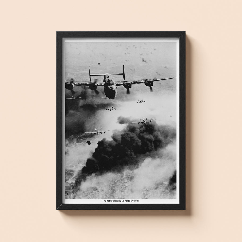 B-24 Liberator Bombing Run | Historical Print | WW2 Historical Print